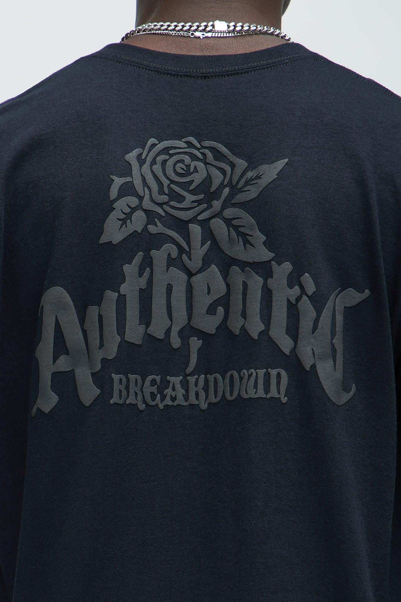 Authentic Breakdown Short Sleeve Tee - Black Product Image
