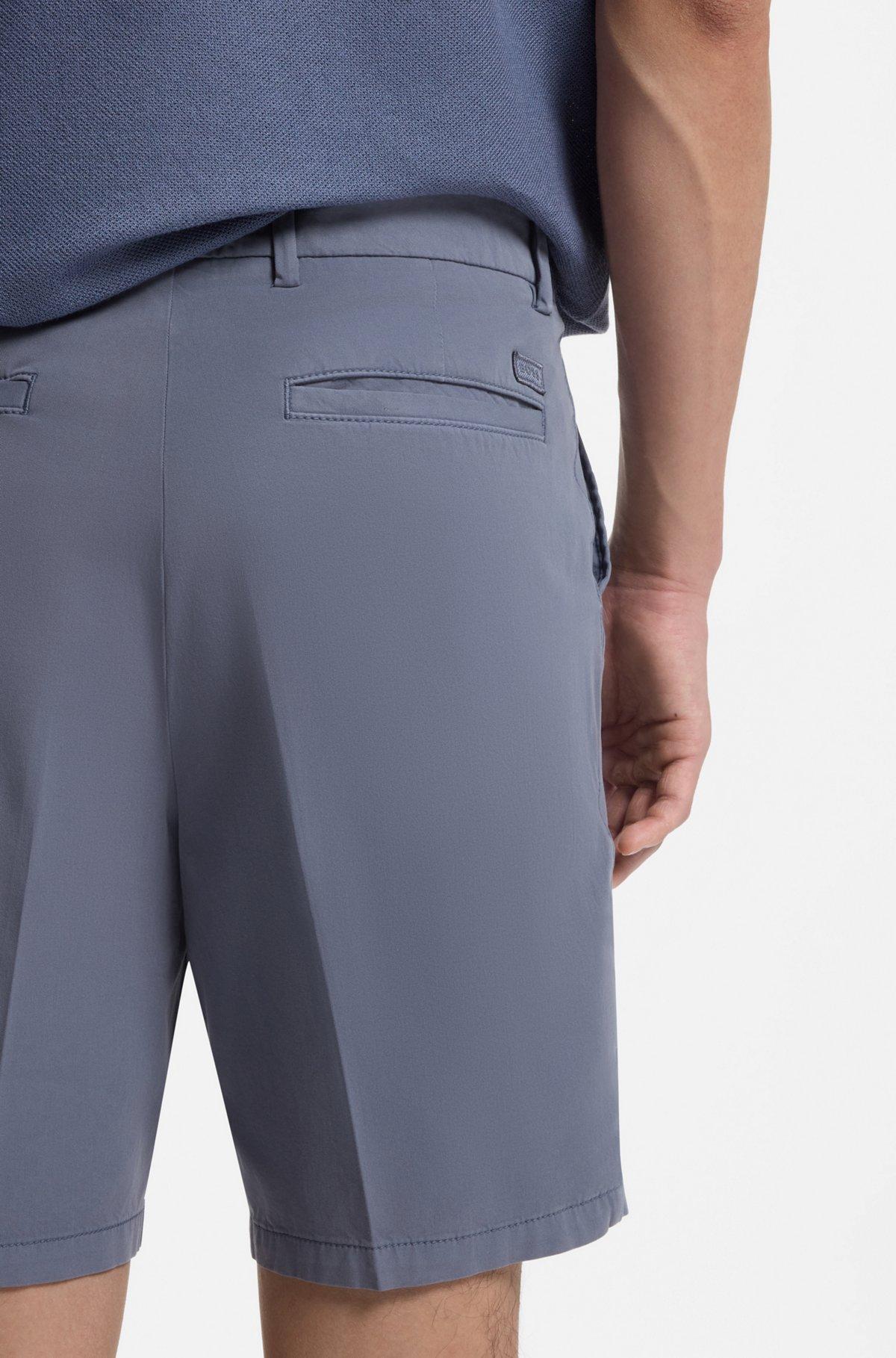 Modern-fit shorts in stretch-cotton twill Product Image