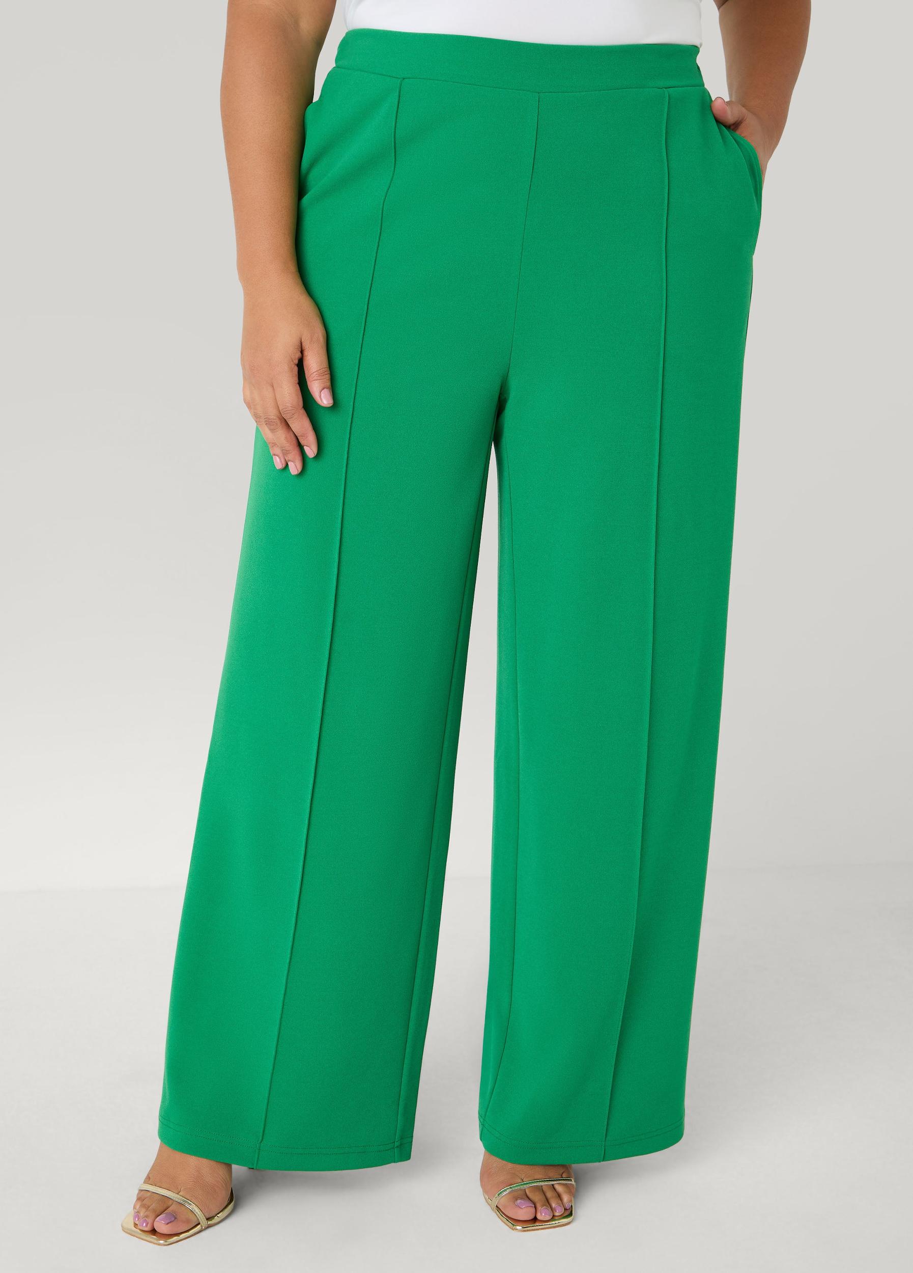 Piped Wide Leg Trousers Product Image