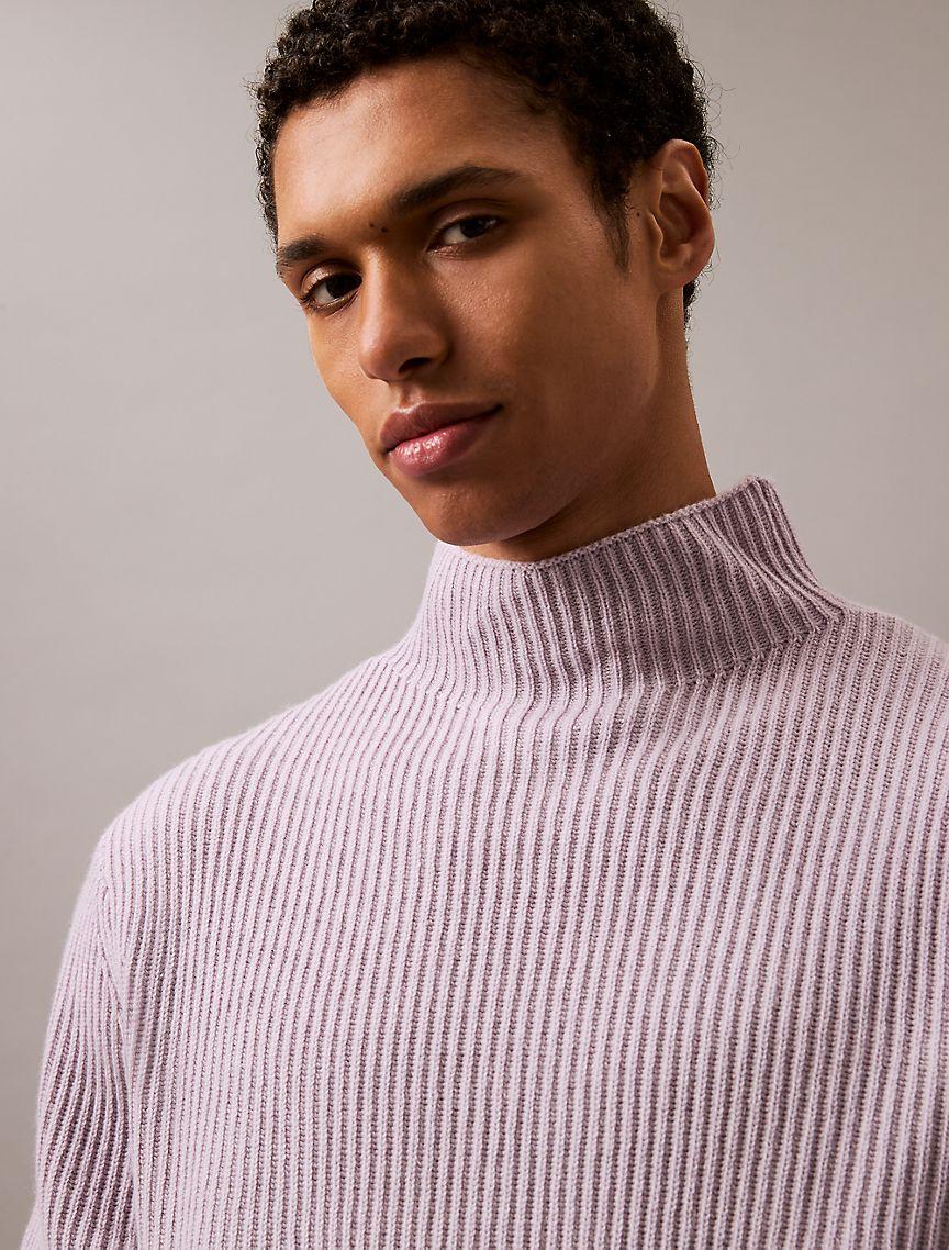 Wool Blend Mock Neck Sweater Product Image