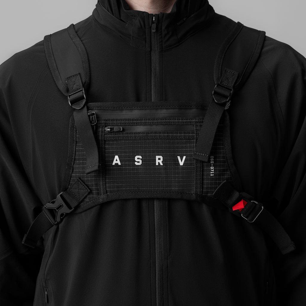 0711. Cordura® Lightweight Chest Pack - Black "Grid" Product Image