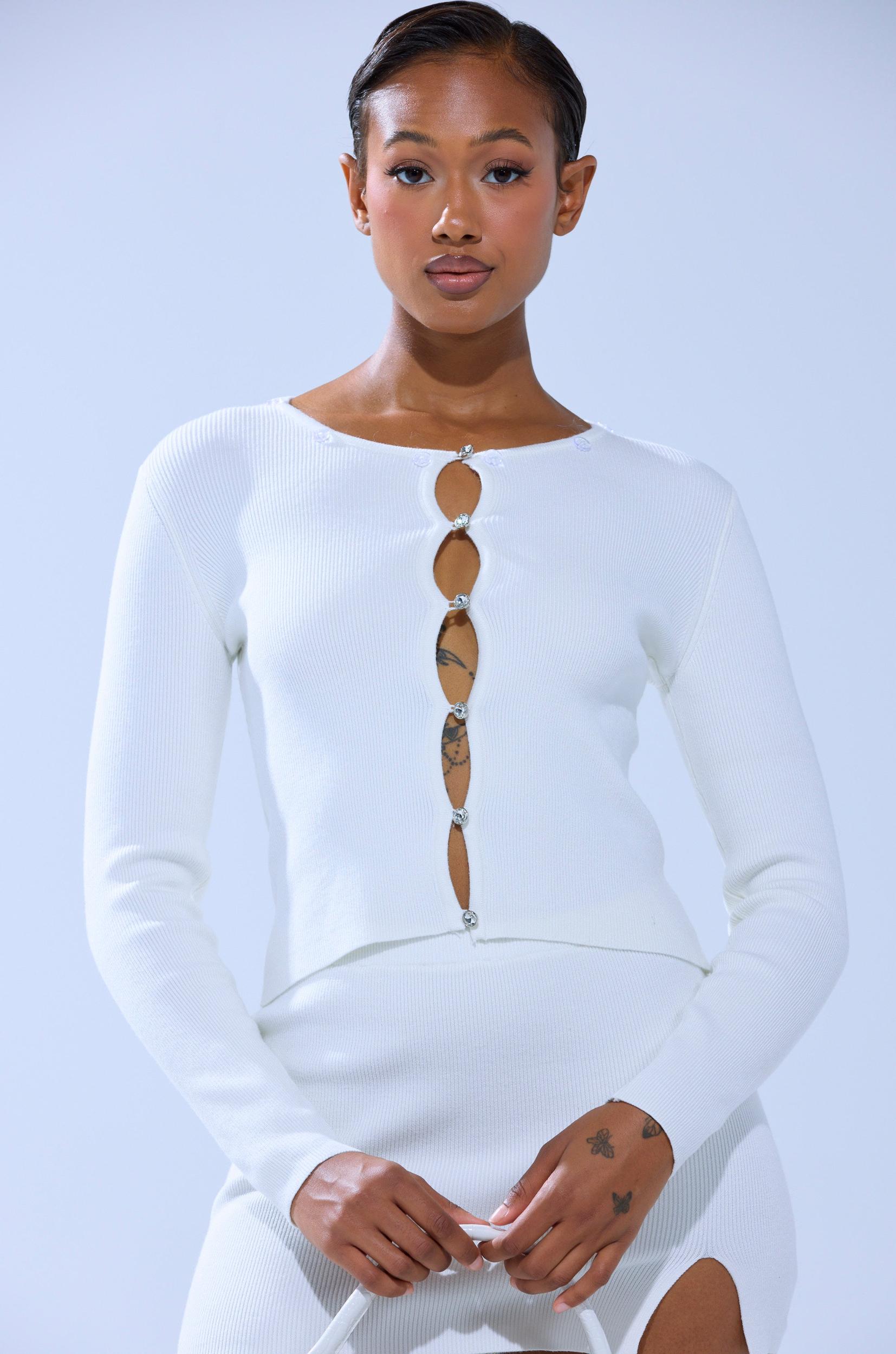 READY FOR THE SNOW CARDIGAN WITH FUR TRIM Product Image