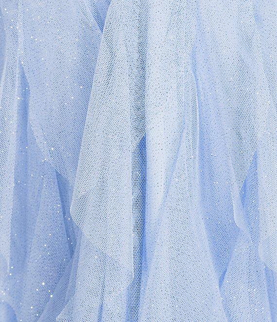 Pear Culture Spaghetti Strap Hi-Low Embroidered Applique Dress Product Image