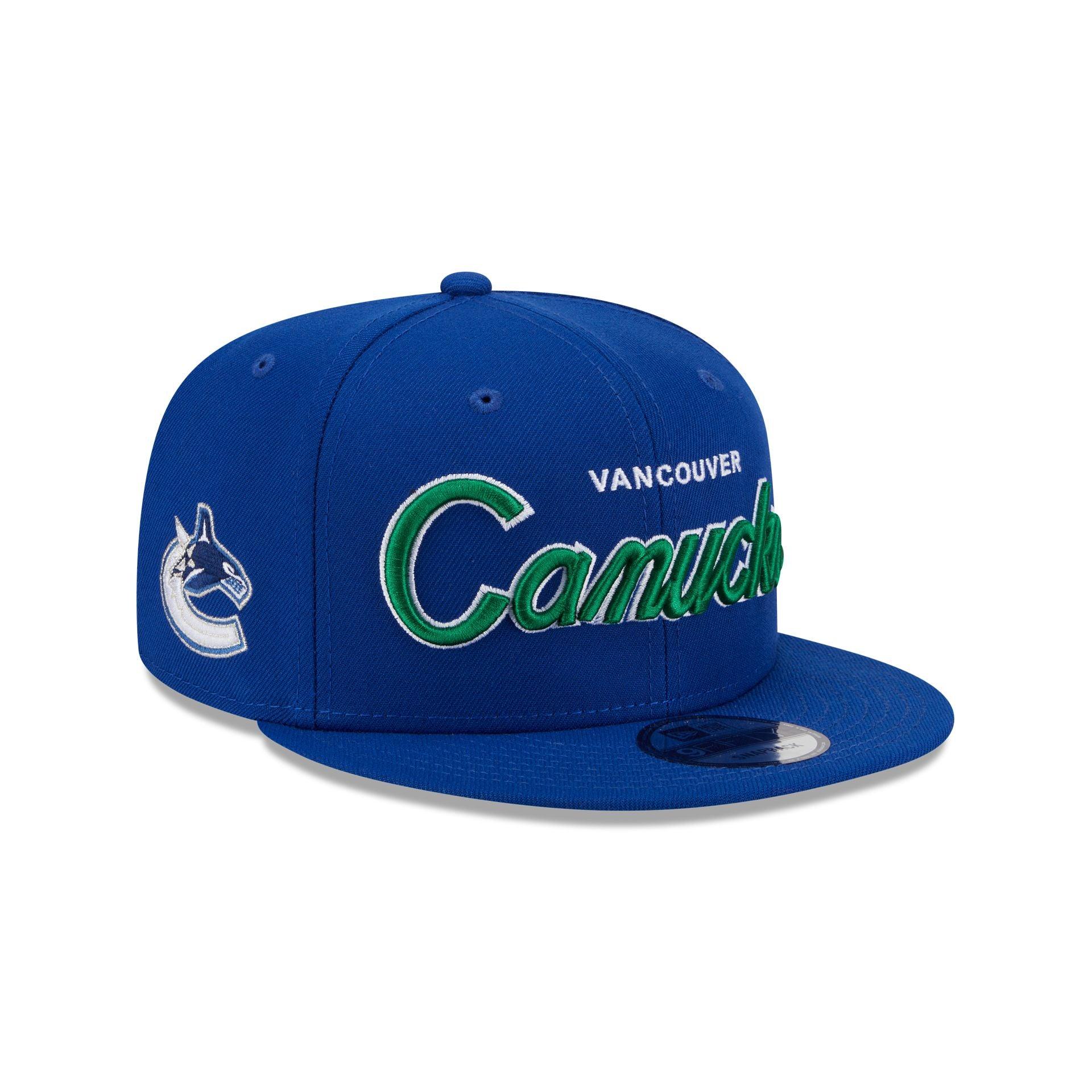 Vancouver Canucks Script 9FIFTY Snapback Hat Male Product Image
