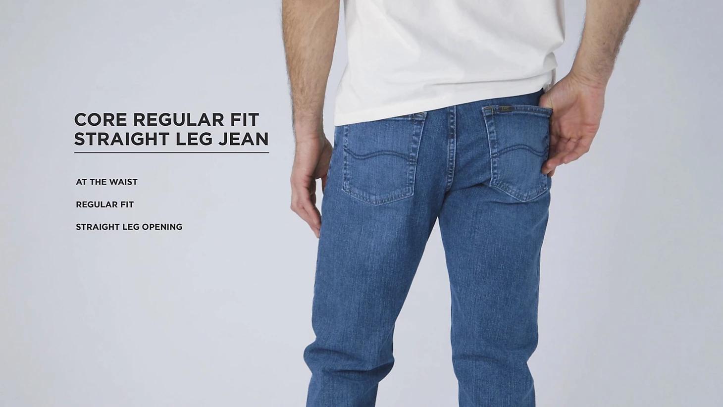 Men's 100% Cotton Regular Fit Straight Leg Heavyweight Jean | Men's Jeans | Lee® Product Image