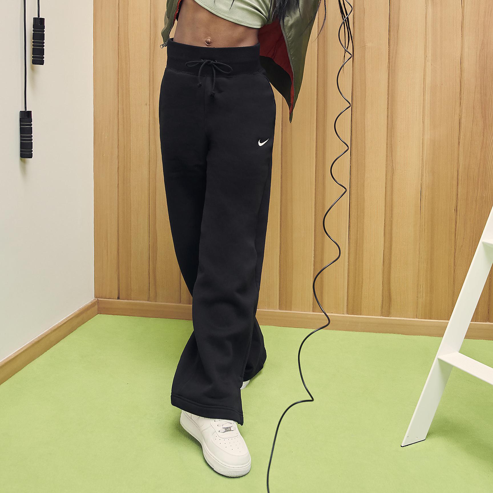 Womens Nike Sportswear Phoenix Fleece High-Waisted Wide-Leg Sweatpants | DQ5615-010 Product Image