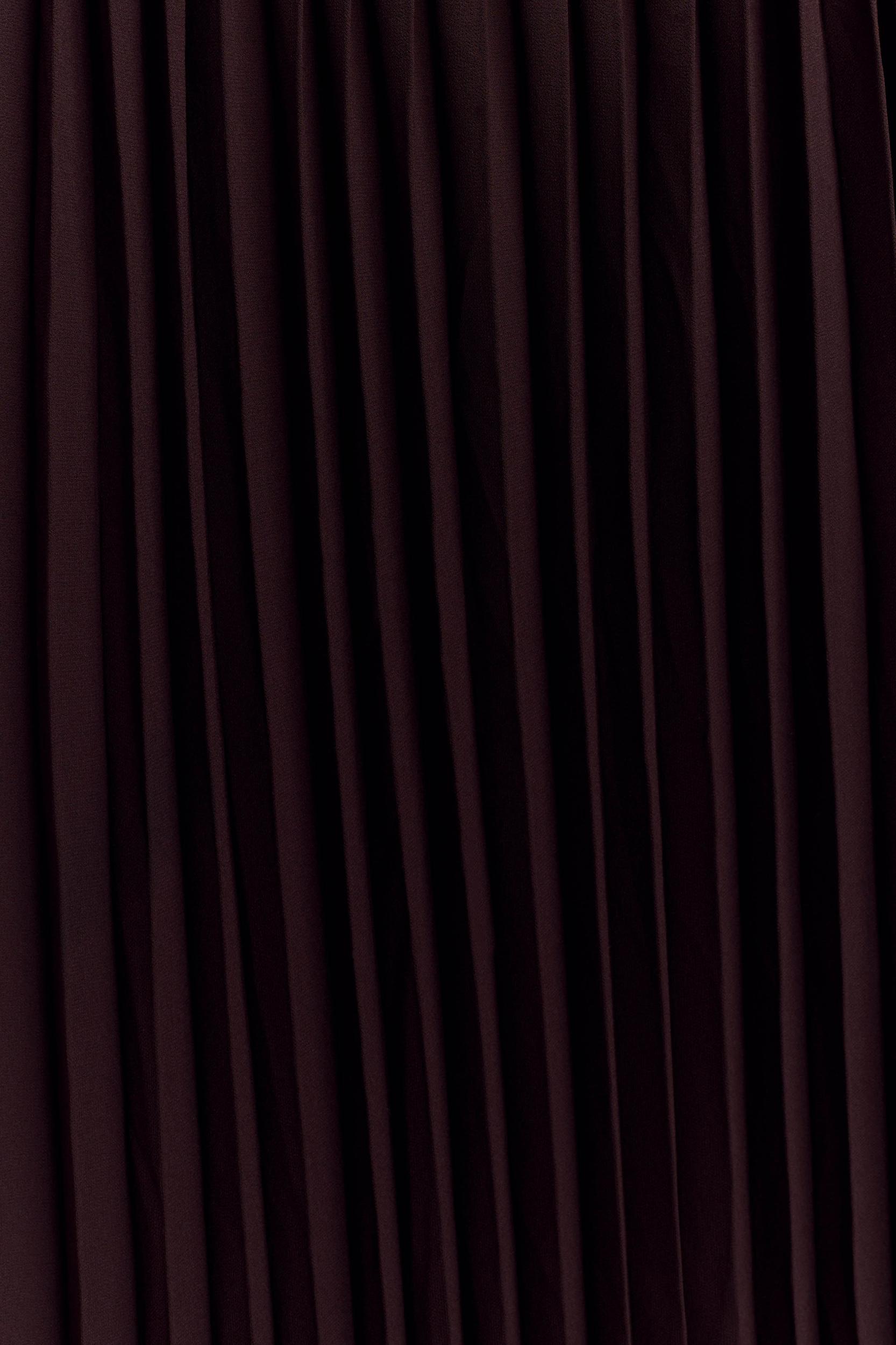 Stacie Pleated Halter Maxi Dress - Cacao Product Image