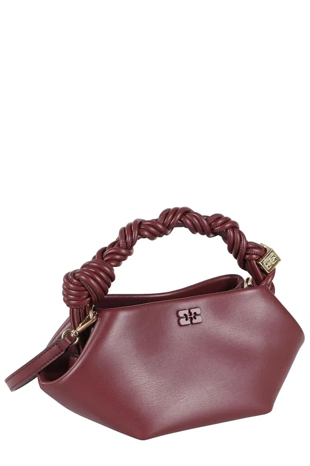 GANNI Bordeaux Mini Bou Handbag In Red Product Image