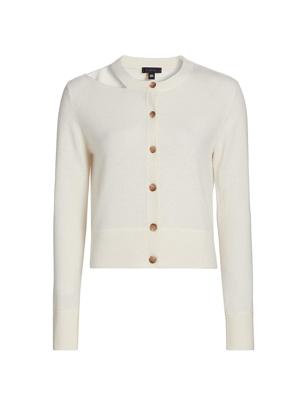 Womens Cut-Out Cashmere Cardigan Product Image