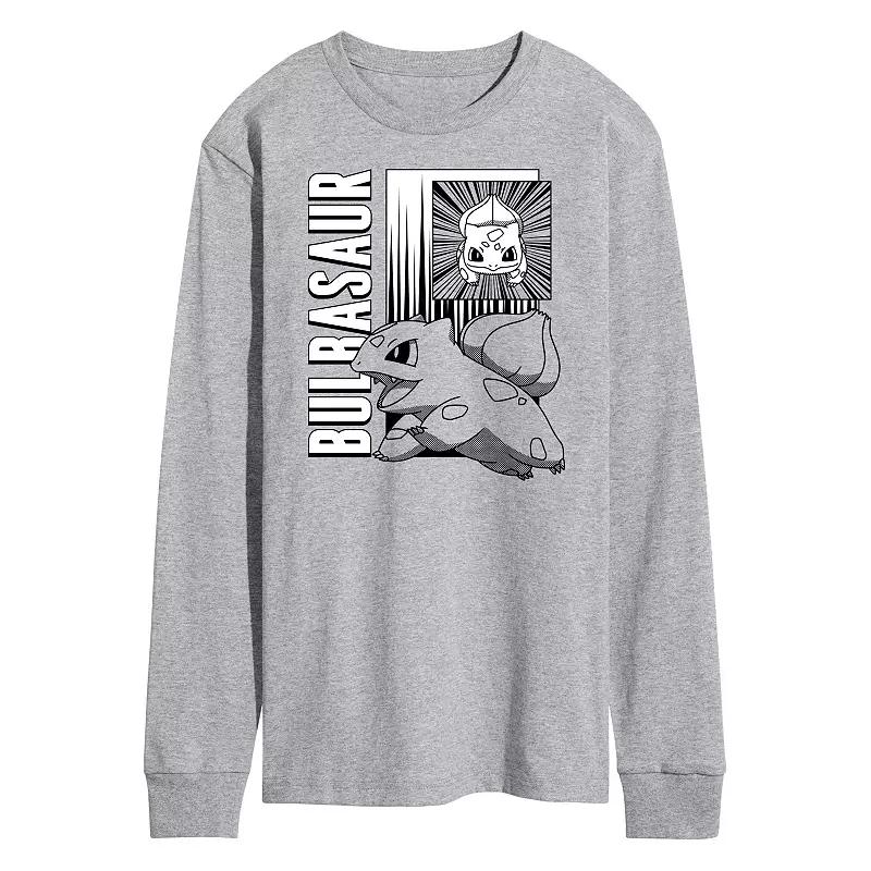 Men's Pokemon Bulbasaur Long Sleeve Graphic Tee,  Product Image