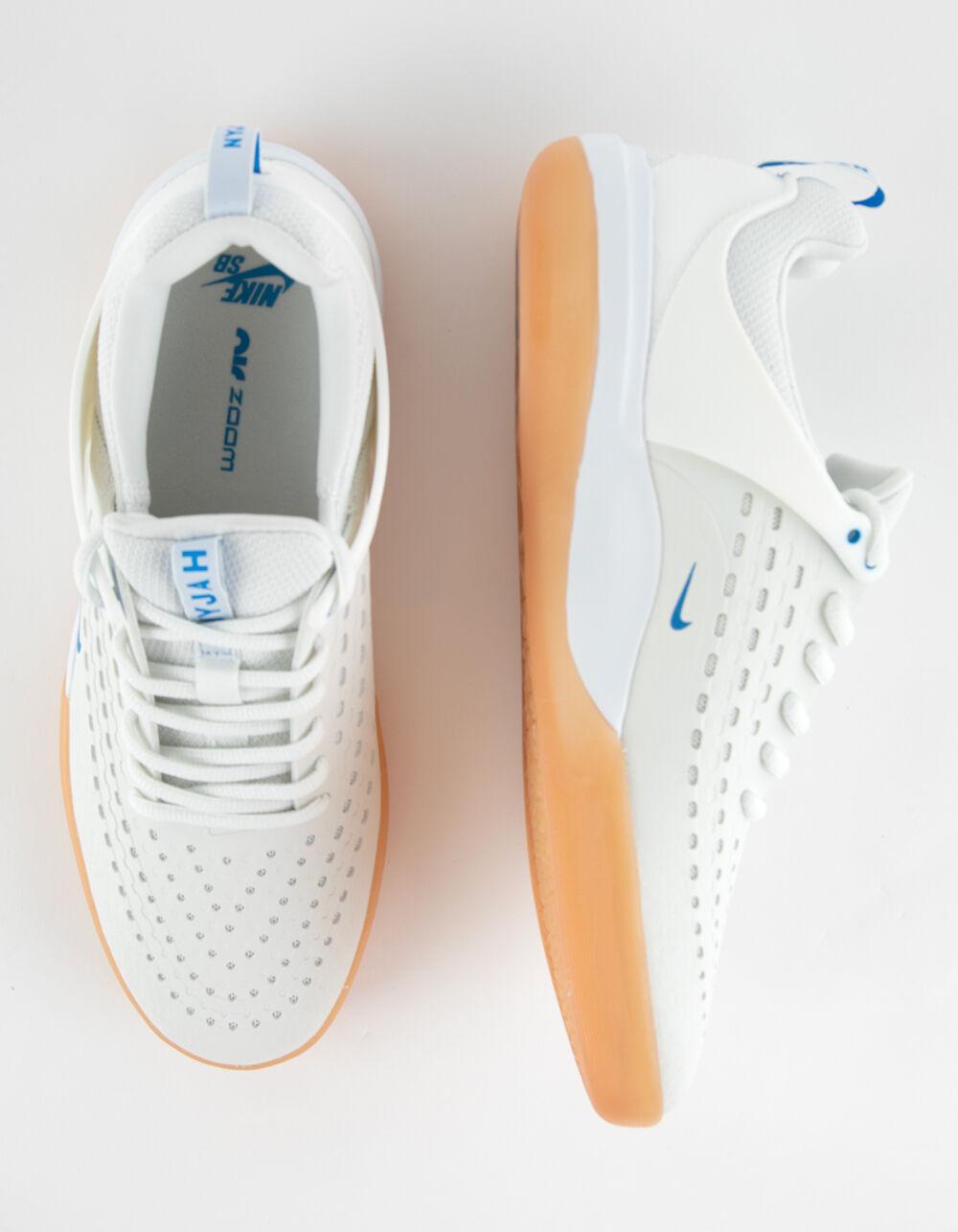 NIKE SB Zoom Nyjah 3 Mens Shoes - WHT/BLUE Product Image