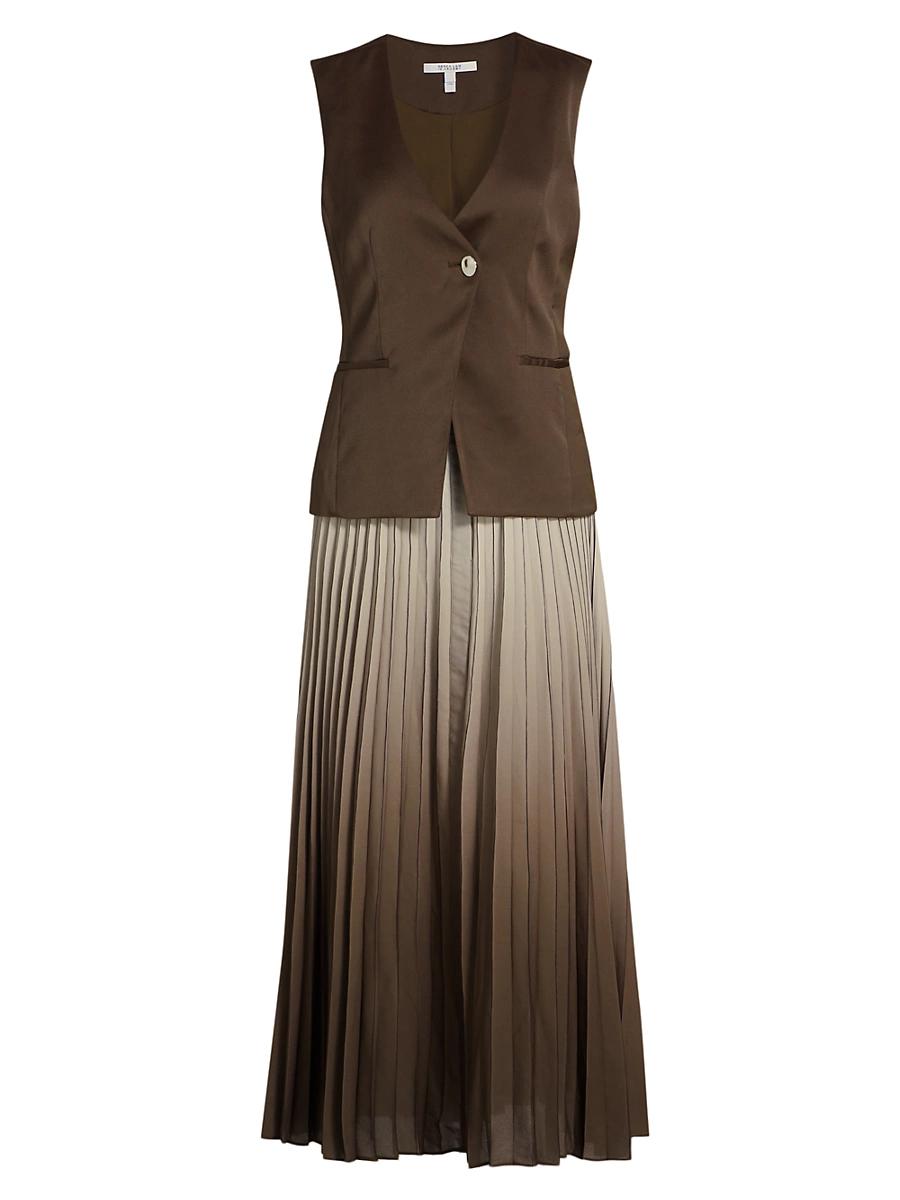 Womens Lauren Mixed Media Cocktail Dress Size 0 Product Image