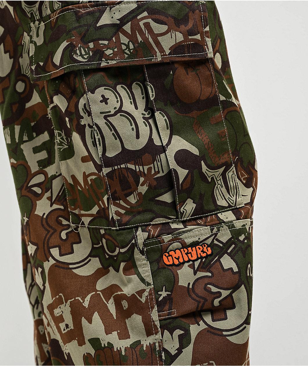 Empyre Ultra Loose Handstyle Cargo Camo Skate Pants Product Image