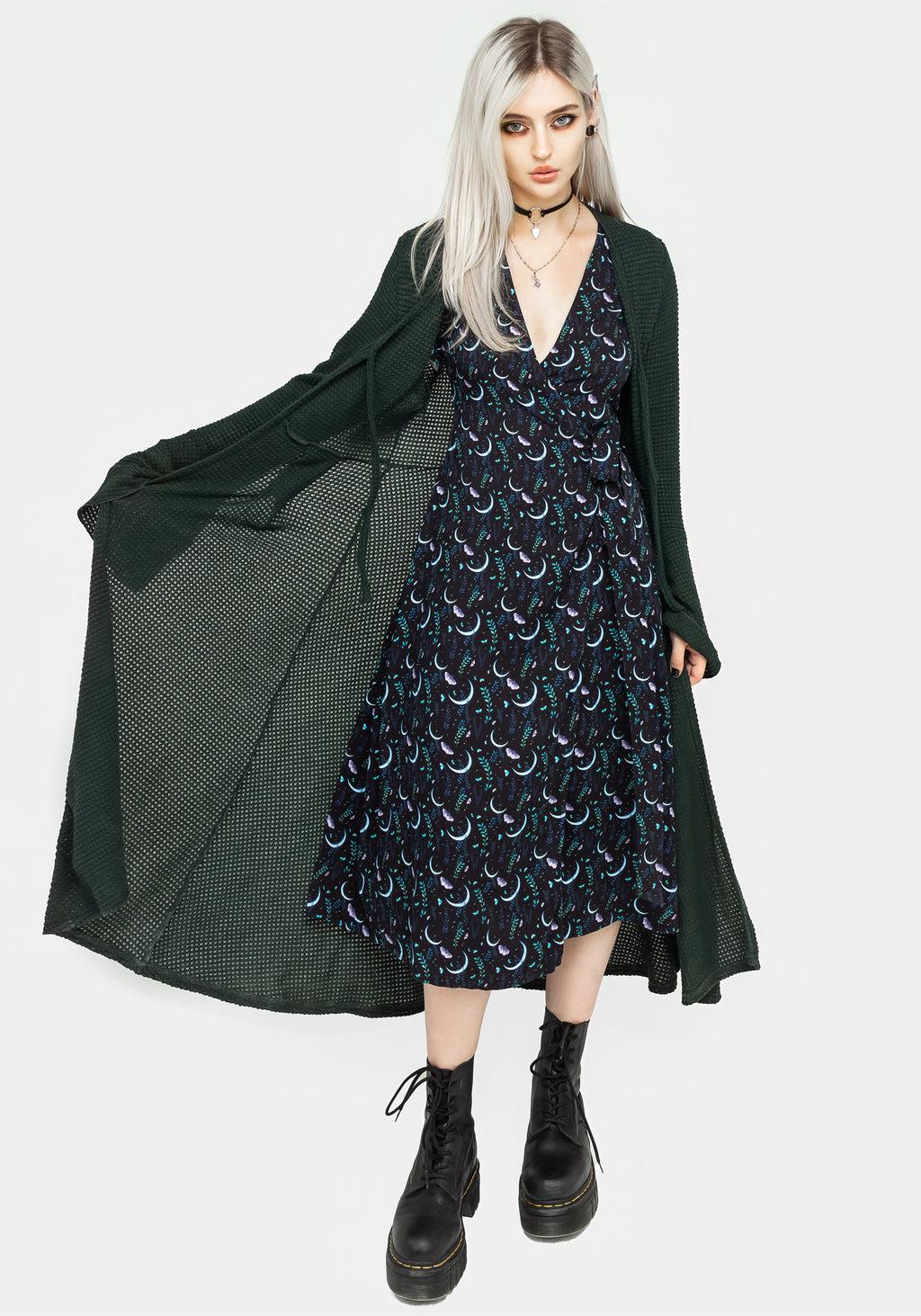 Diana Moon Moth Midi Dress Product Image