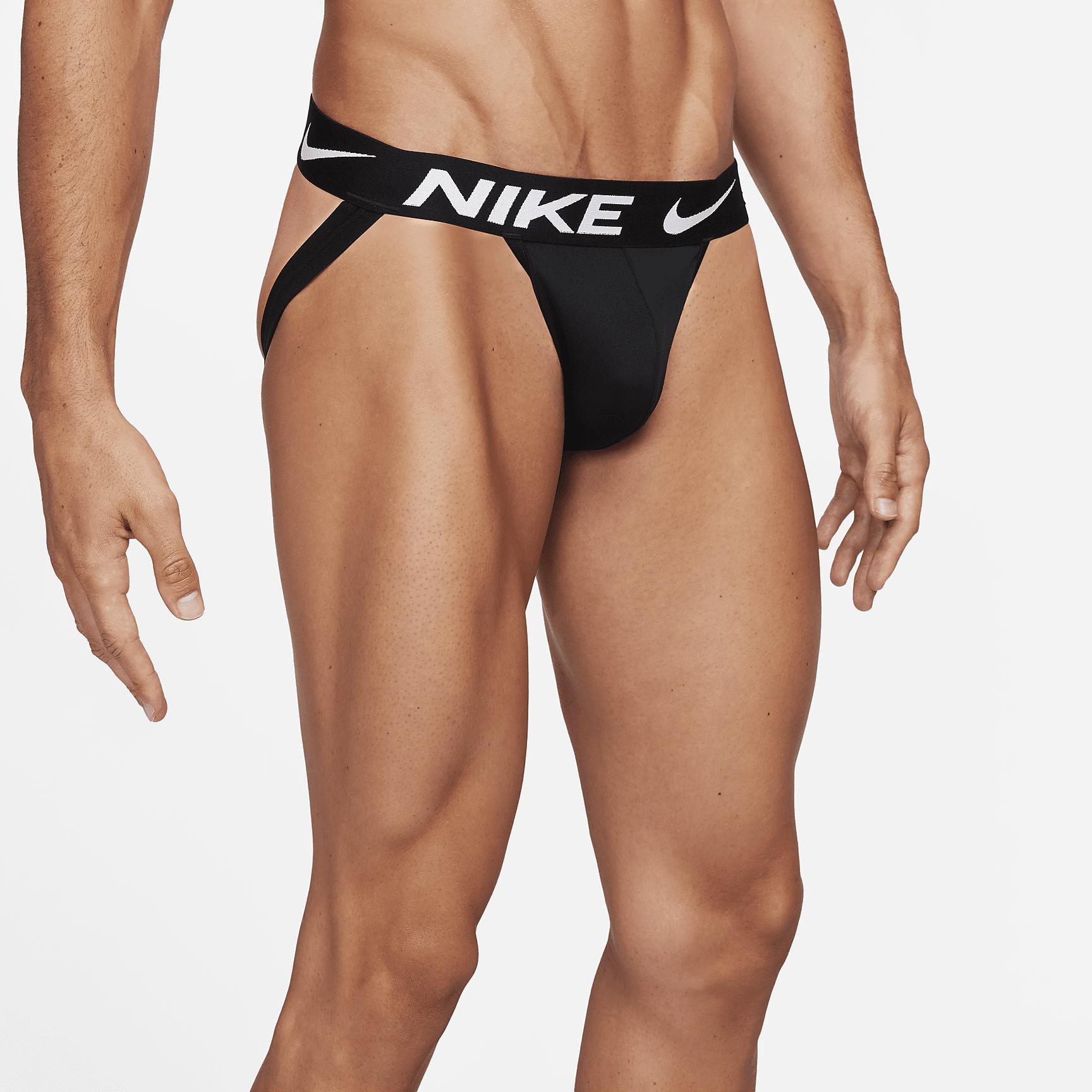 Nike Mens Dri-FIT Essential Micro Jock Straps (3-Pack) | KE1144-001 Product Image