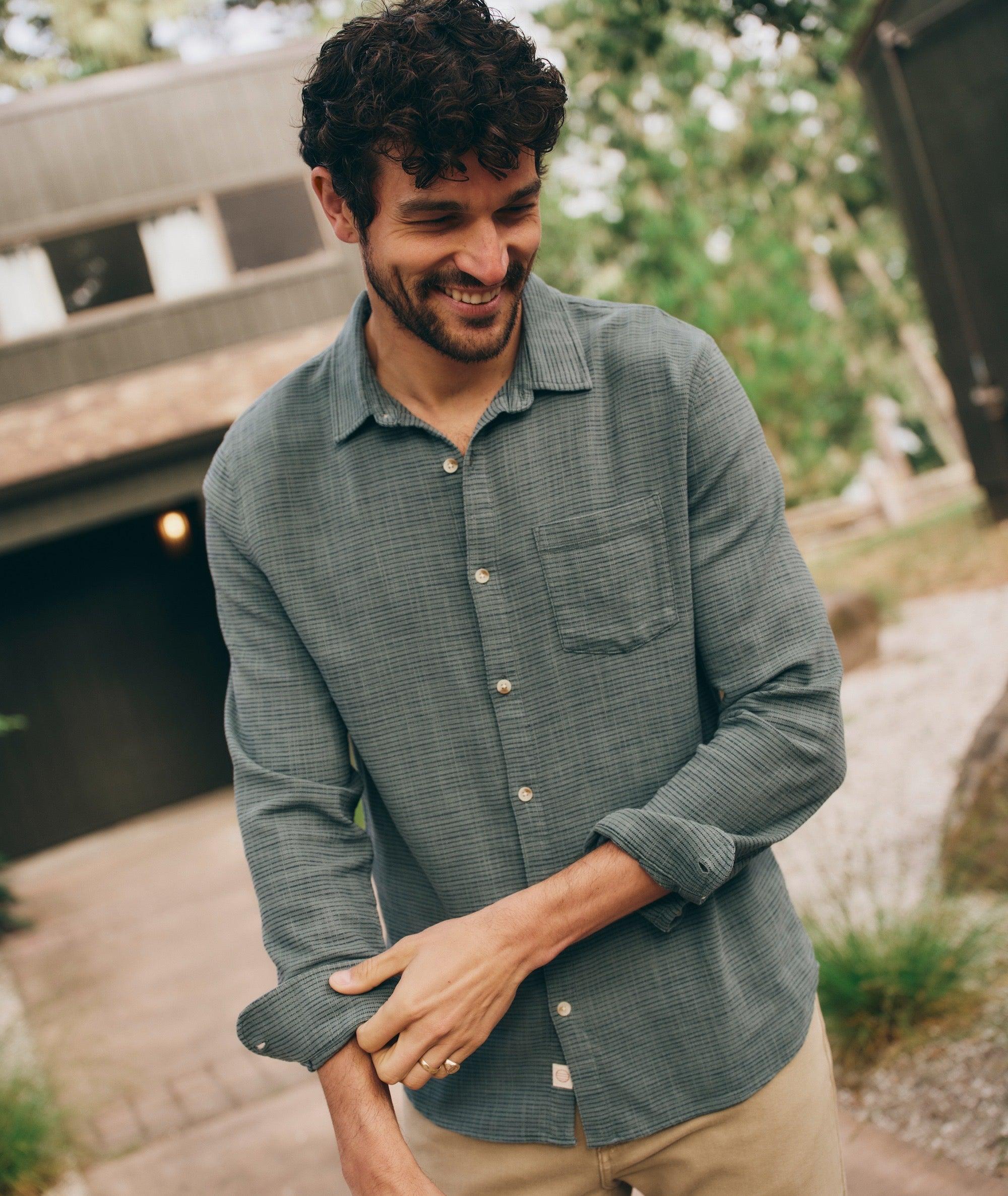 Stretch Selvage Long Sleeve Shirt Product Image