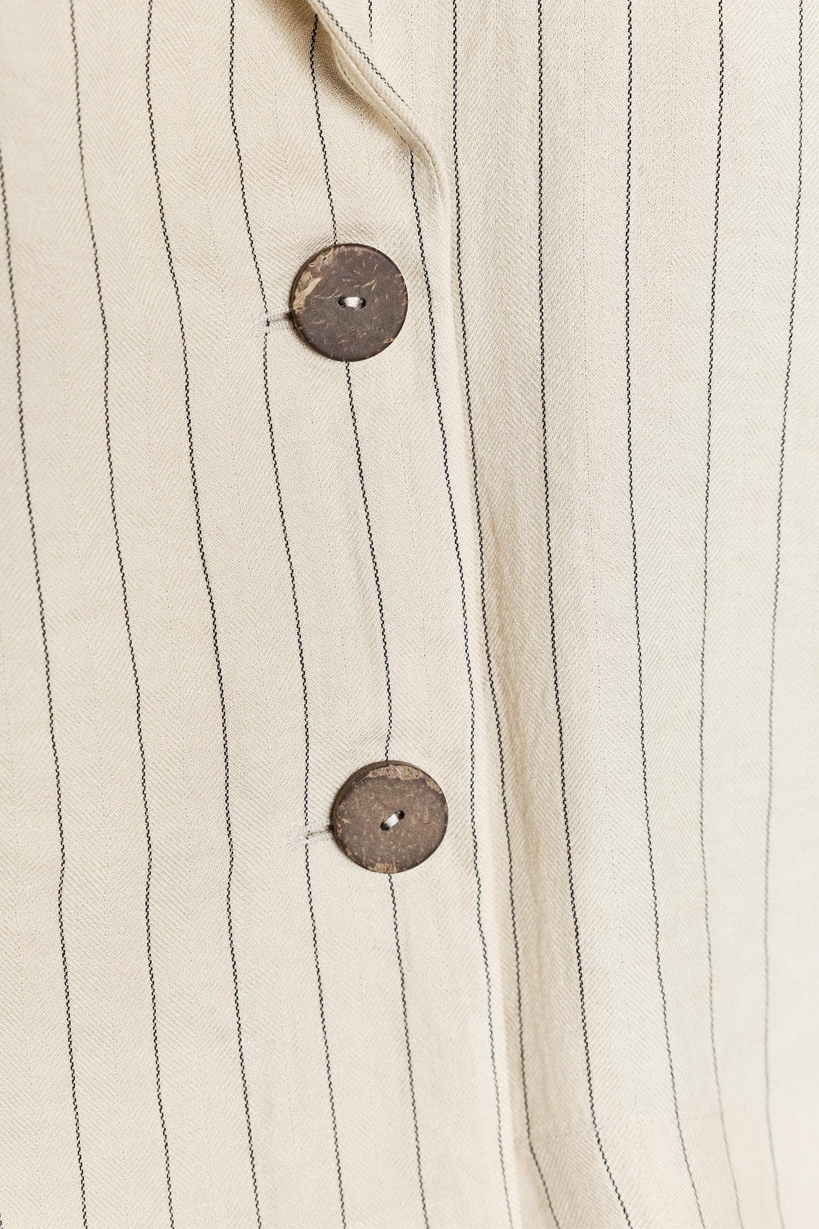 STRIPED DOUBLE BREASTED BLAZER Product Image