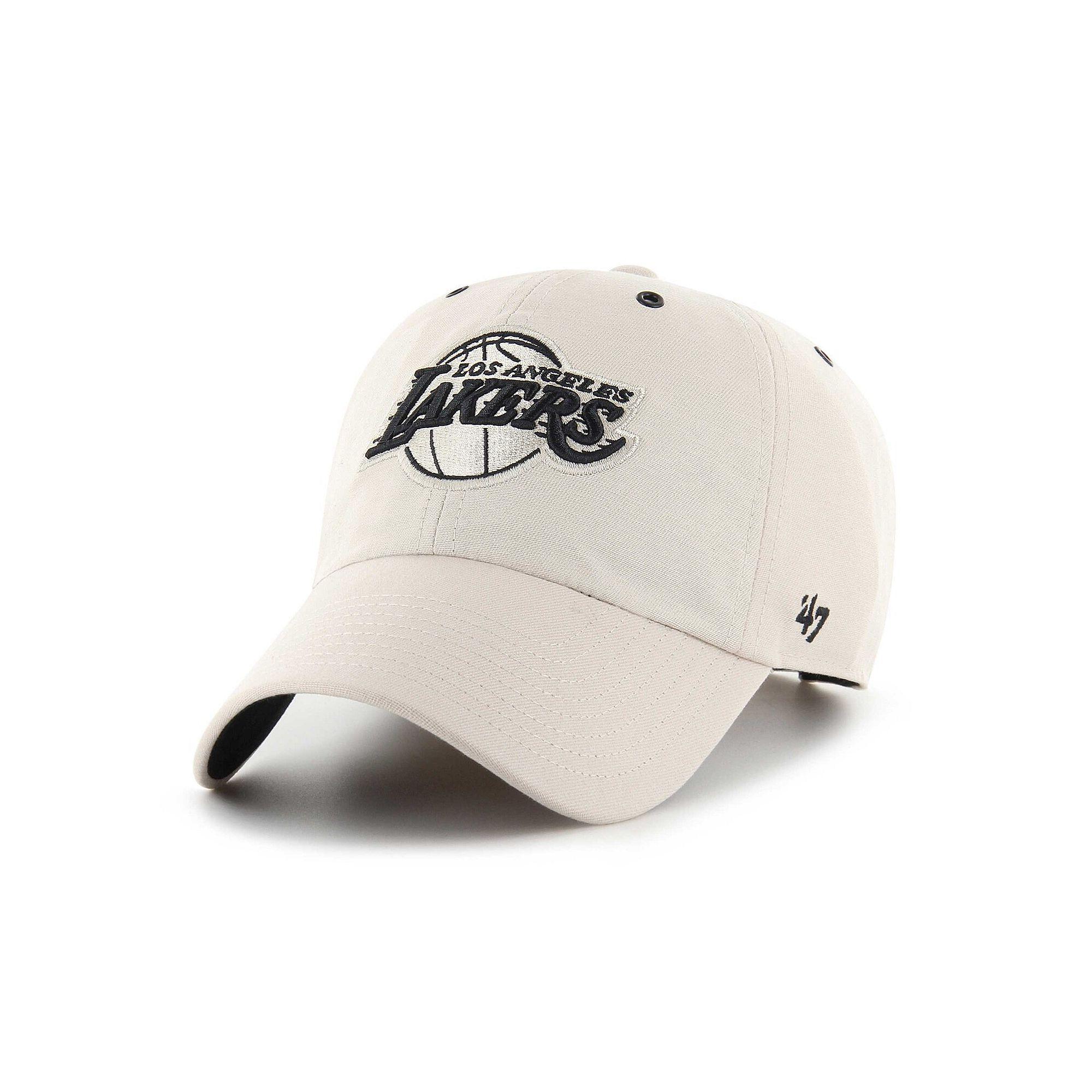 Men's '47 Cream Los Angeles Lakers Lunar Clean Up Adjustable Hat, Beige Product Image