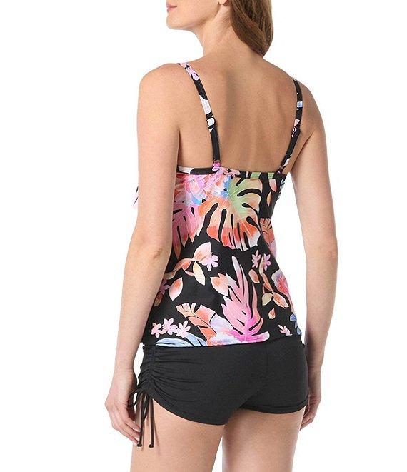 Beach House Solid Blake Adjustable Side Tie Swim Short Bottom Product Image