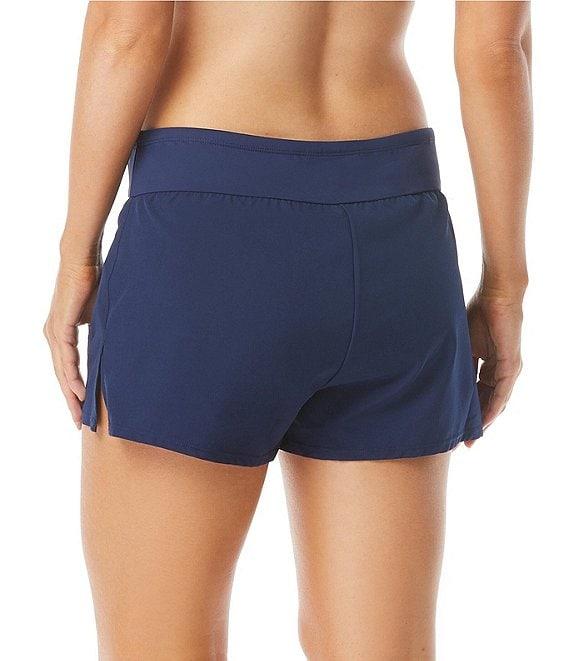 Beach House April Solid Stretch Woven Swim Shorts Product Image