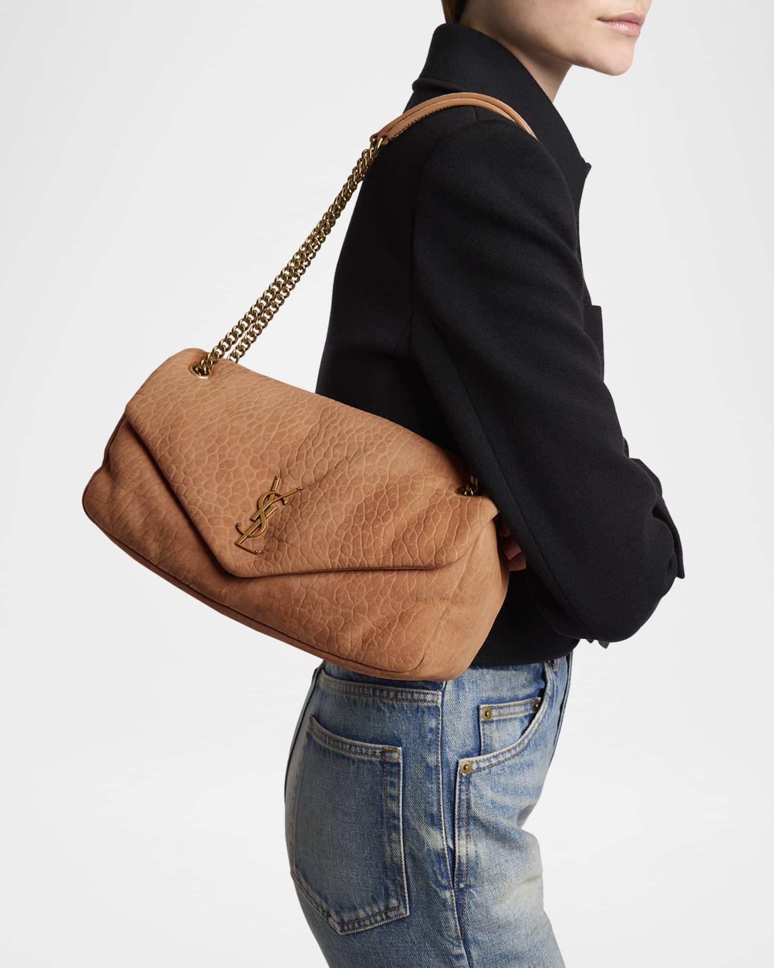 Calypso Medium YSL Shoulder Bag in Grained Nubuck Leather Product Image