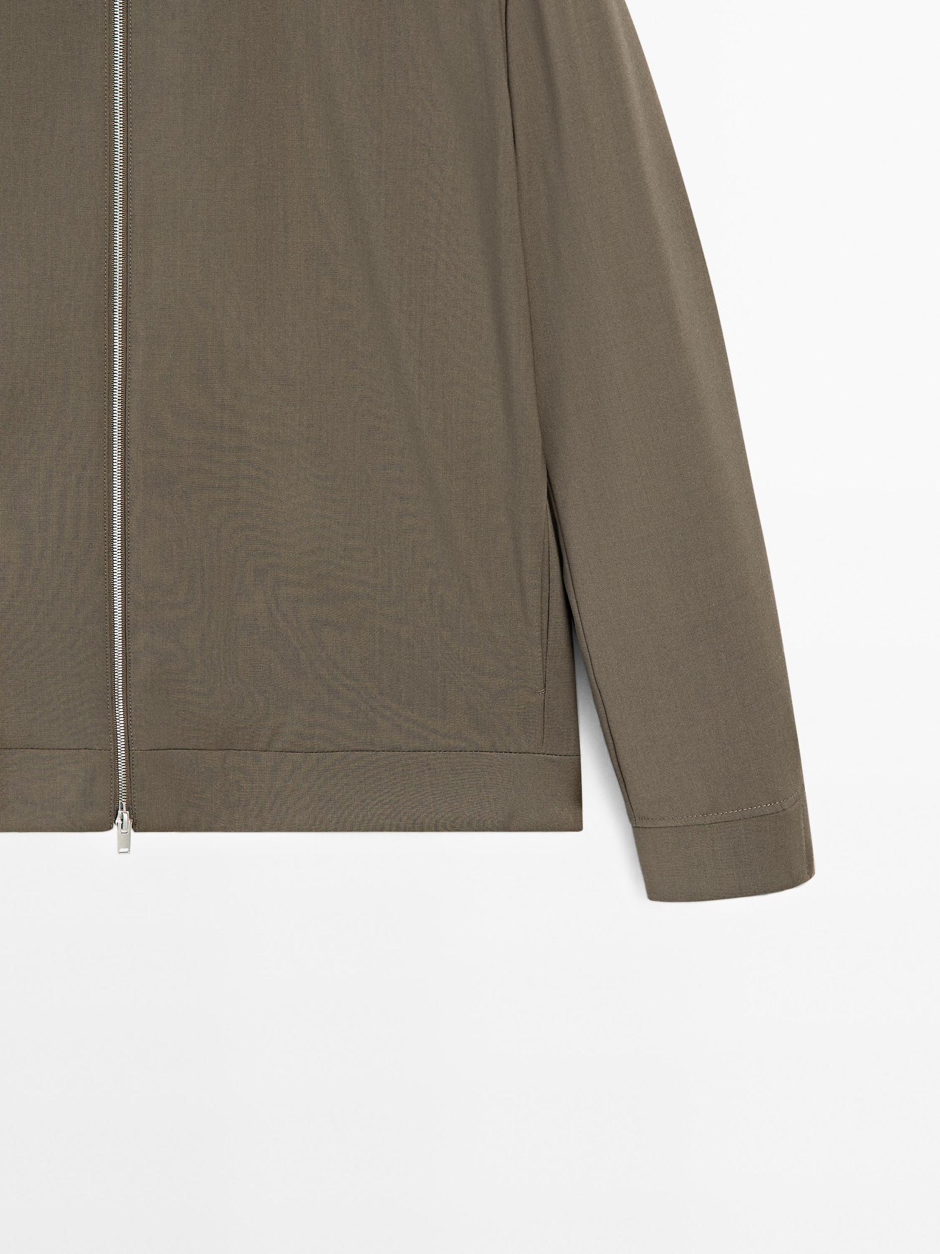 Total look wool blend jacket Product Image