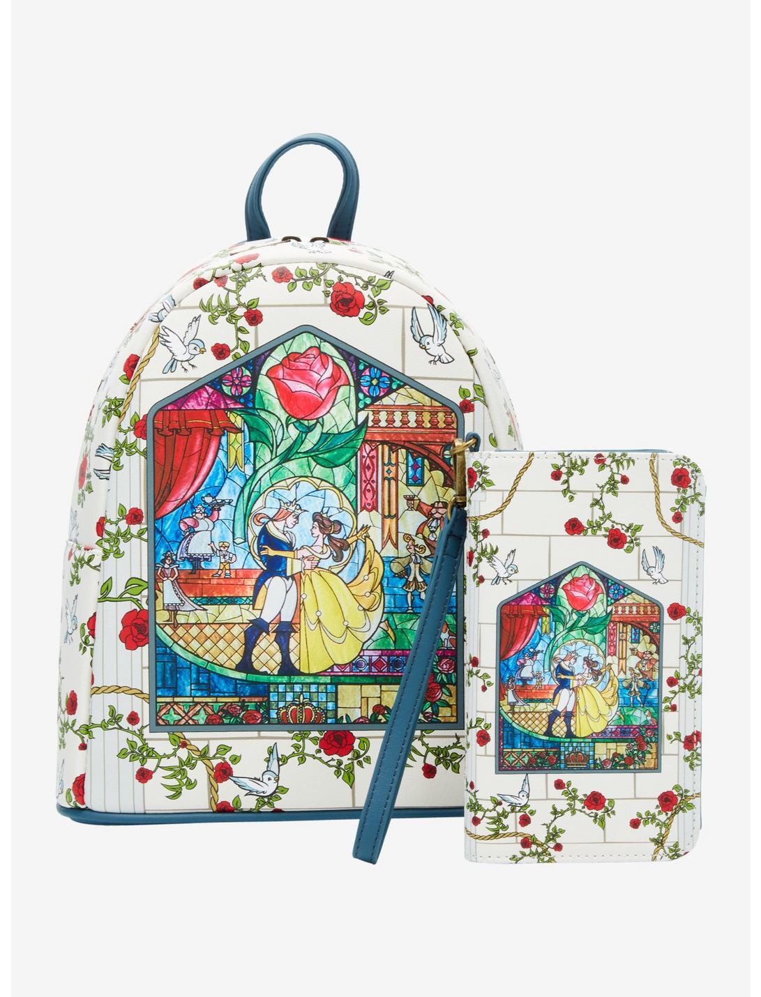 Loungefly Disney Beauty And The Beast Stained Glass Mini Backpack Product Image