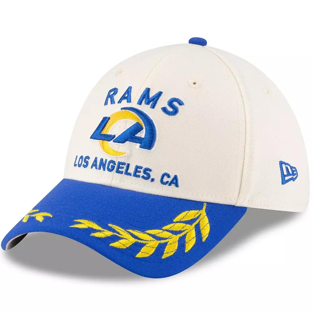 Men's New Era  Cream/Royal Los Angeles Rams 2025 NFL Draft 39THIRTY Flex Hat, Size: Large/XL, Beige Product Image