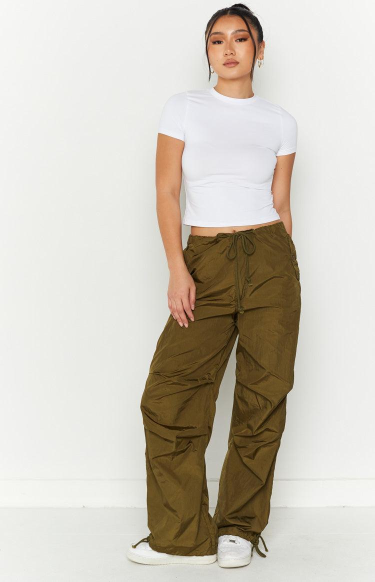 Frankie Khaki Parachute Pants Product Image