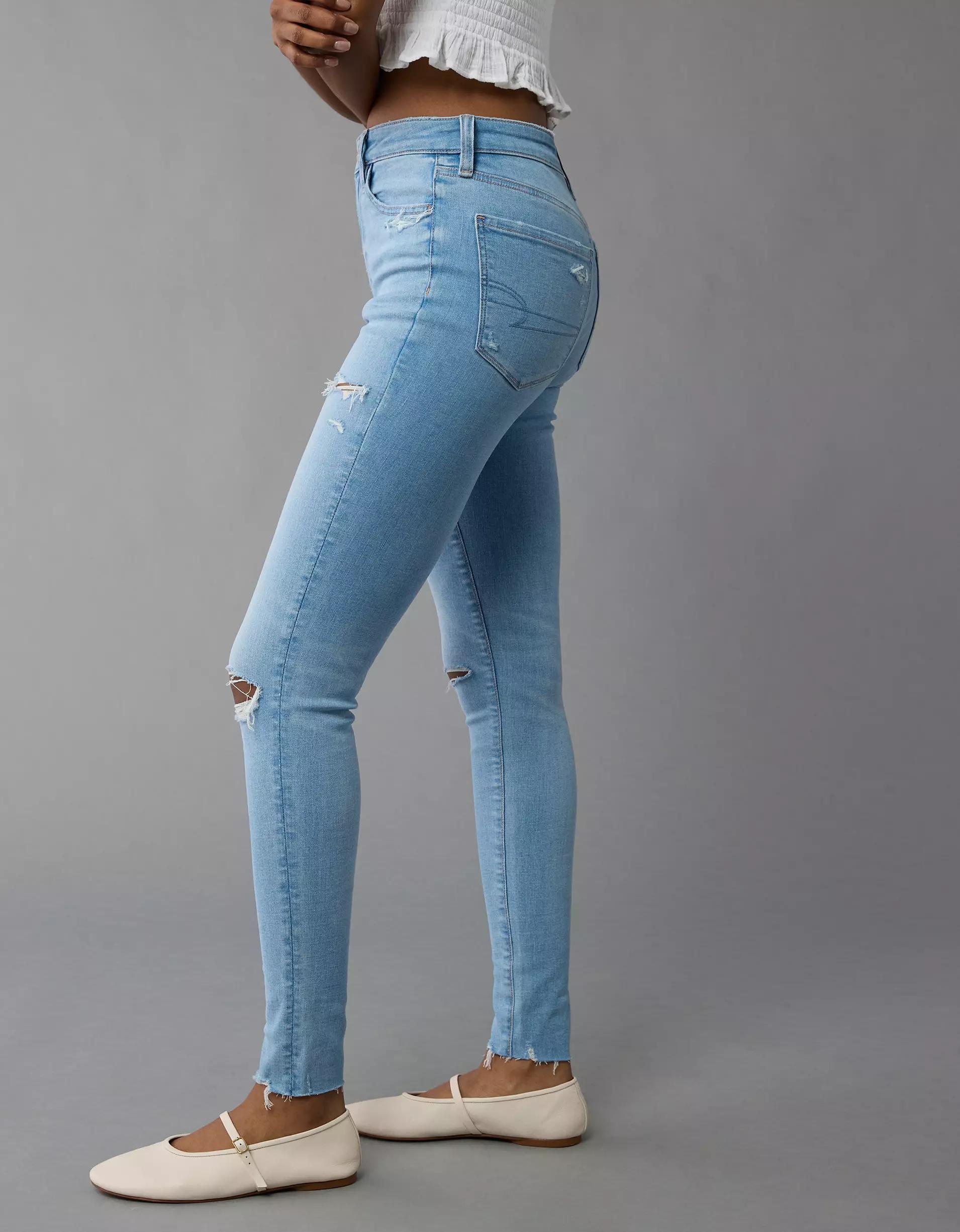 AE Next Level Super High-Waisted Ripped Jegging Product Image