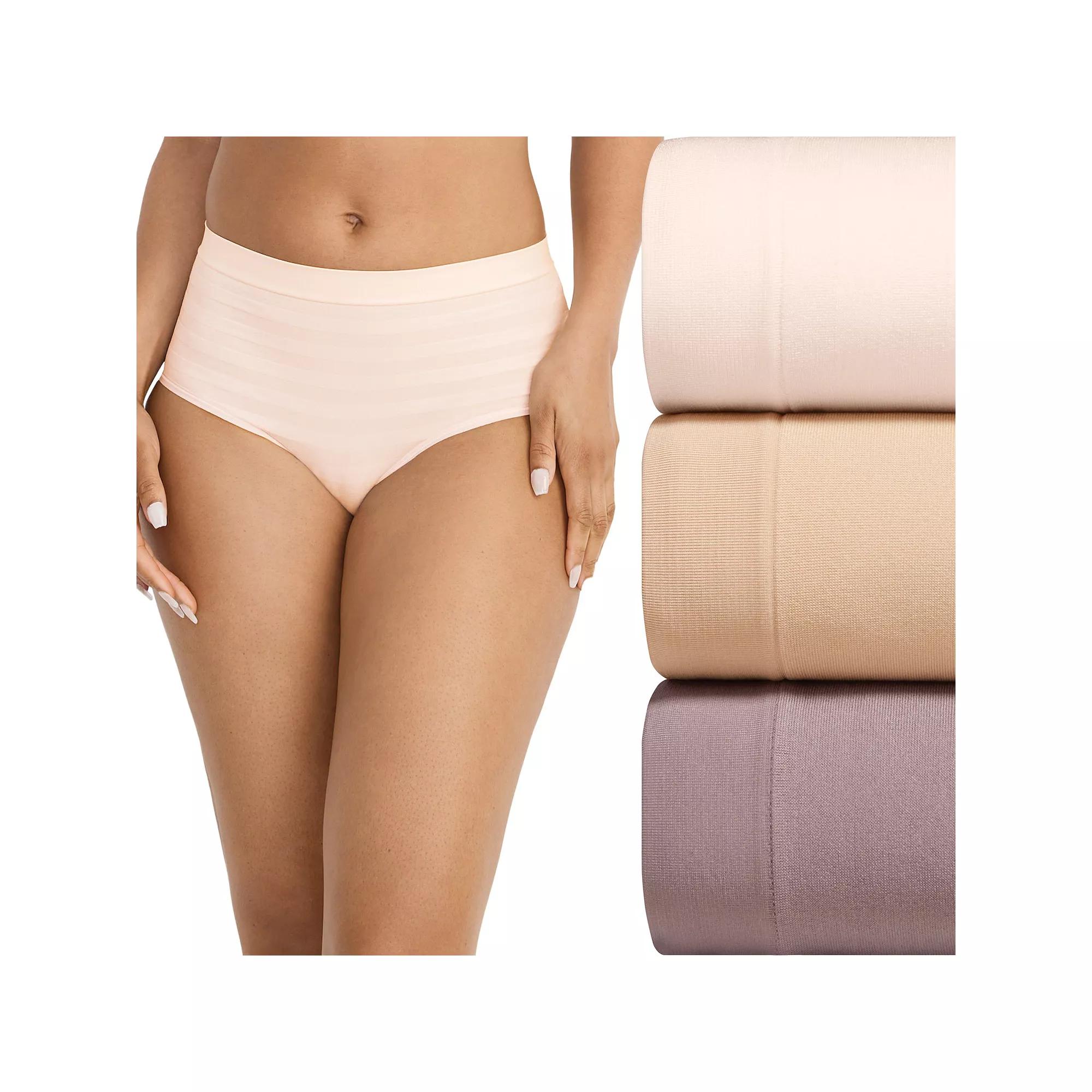 Women's Jockey® 3-pk. Seamfree® Brief Panty Set 4431, Size: Small, Cosmetic Team Product Image