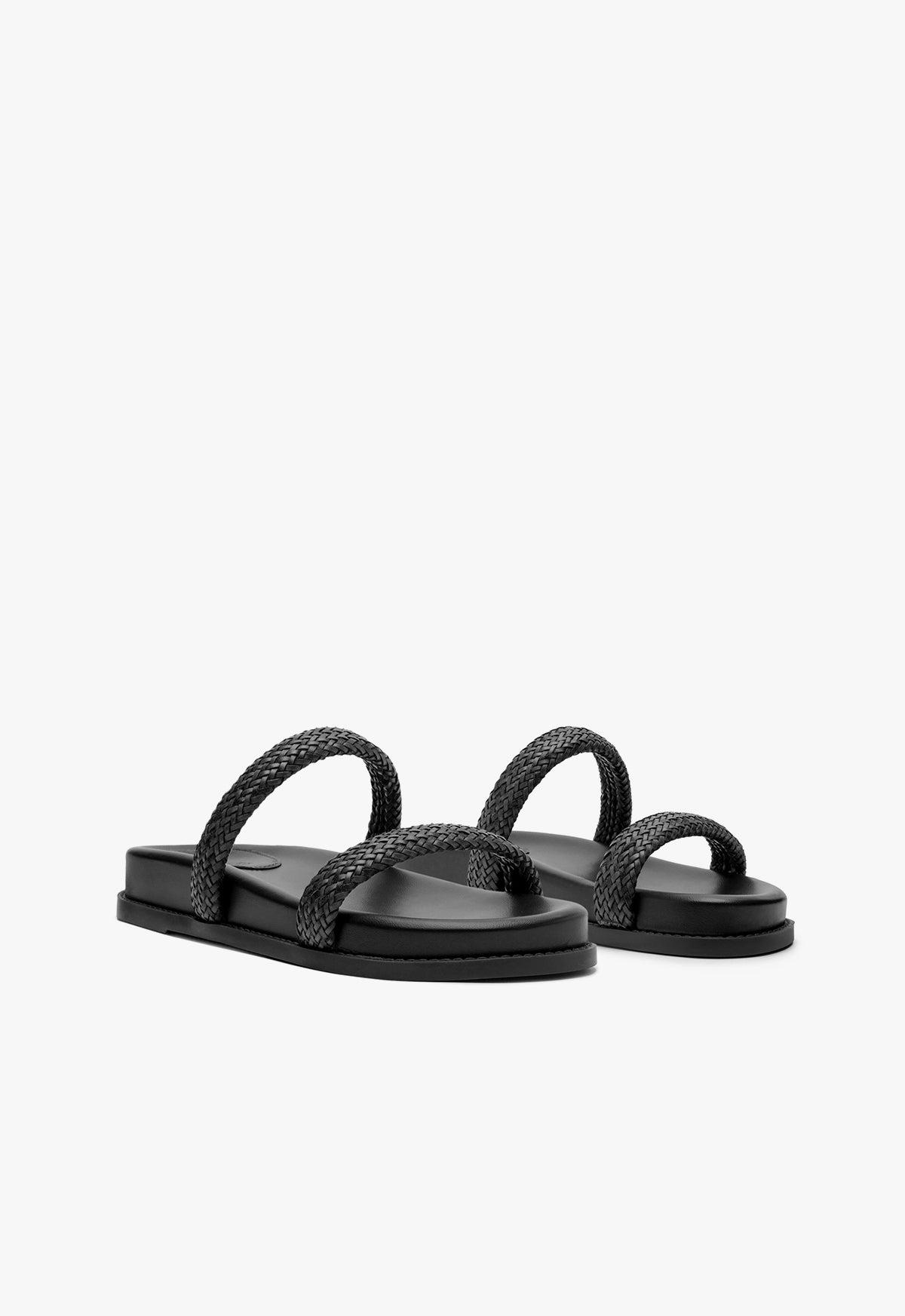 Ruby Black Sporty Sandal Product Image