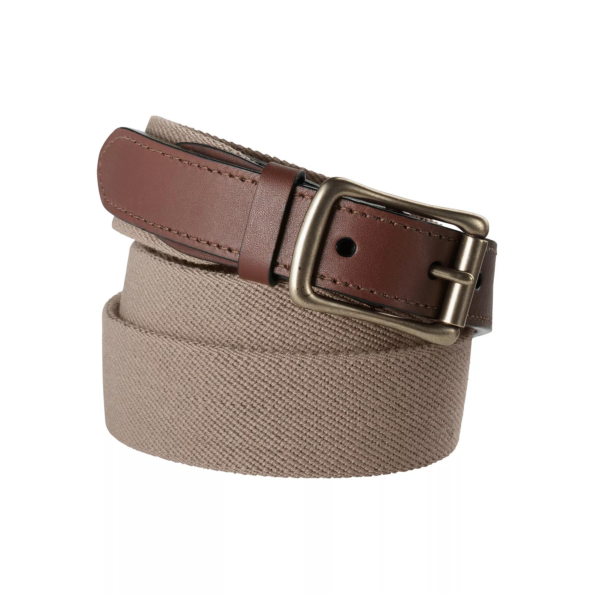 Men's Lands' End Elastic Surcingle Belt, Size: 42, Green Product Image