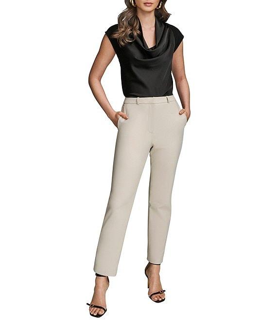 Donna Karan Ponte Straight Leg Pants Product Image