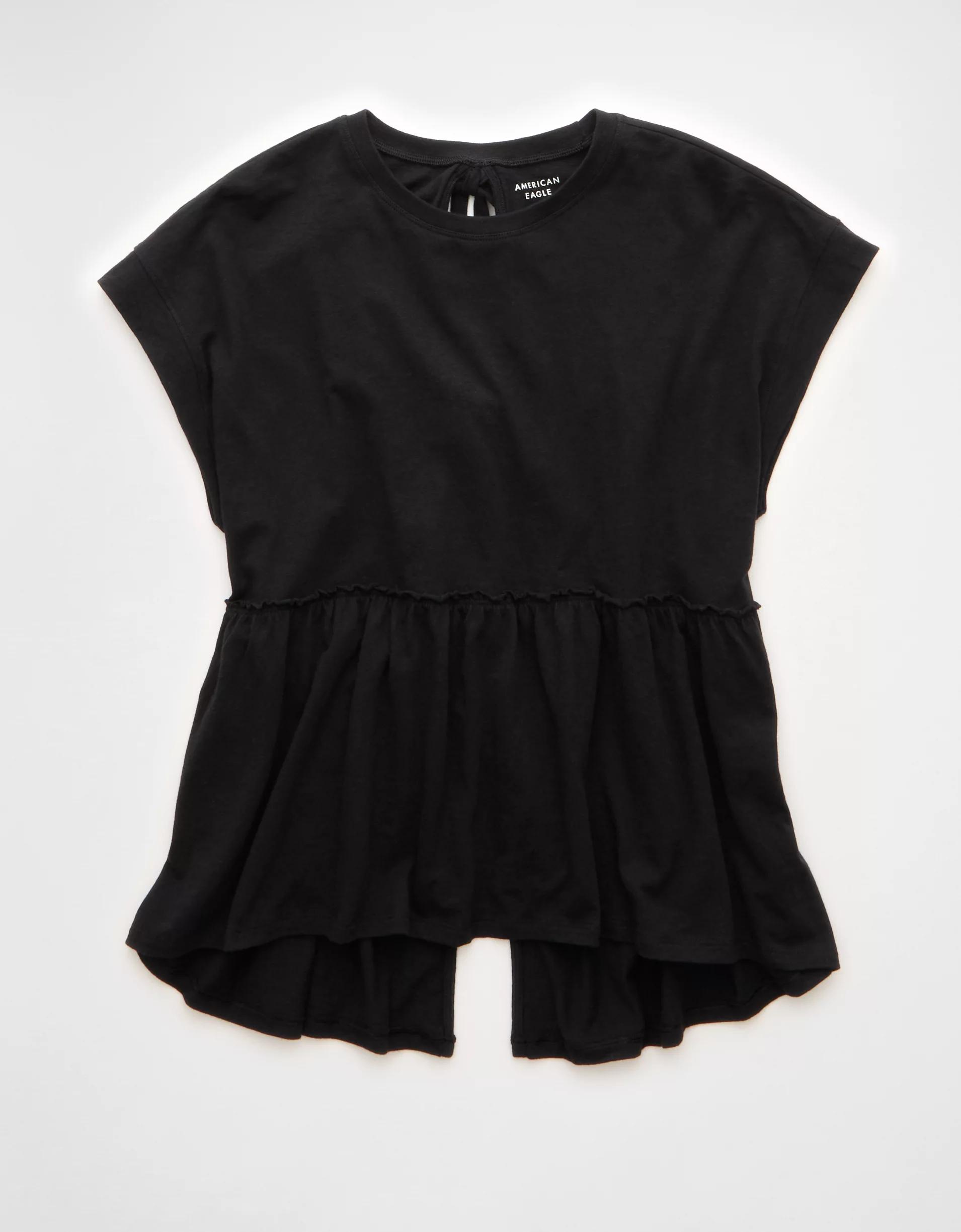 AE Sunchaser Knit Tie Back Babydoll T-Shirt Product Image