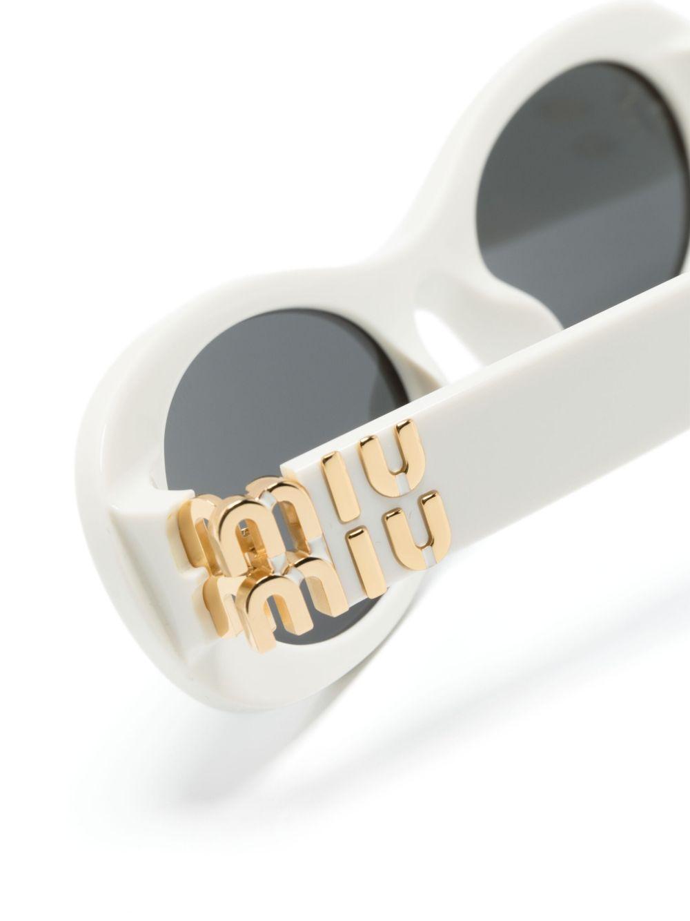 Miu Glimpse oval-frame sunglasses Product Image