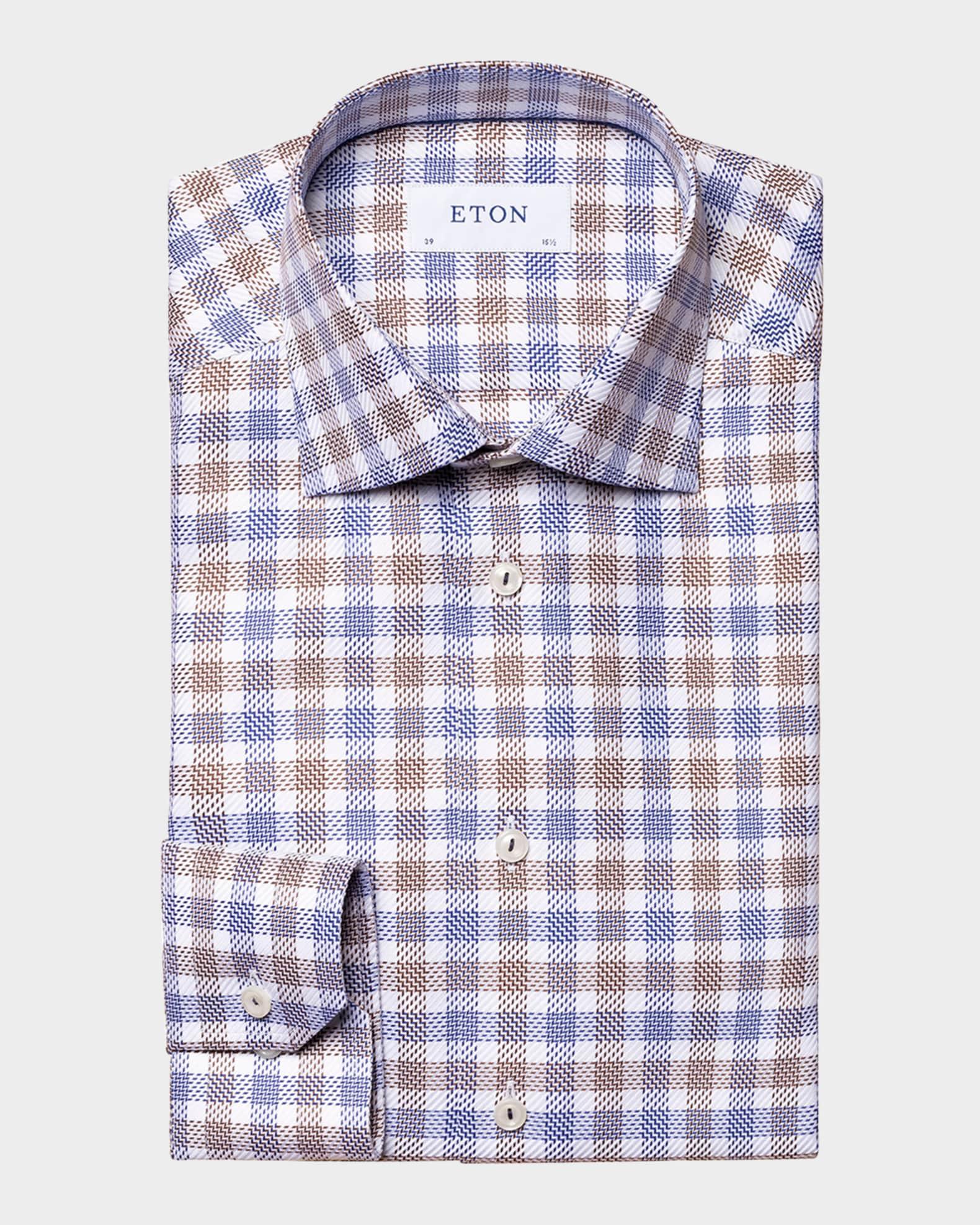 Mens Classic-Fit King Twill Check Button-Front Shirt Product Image