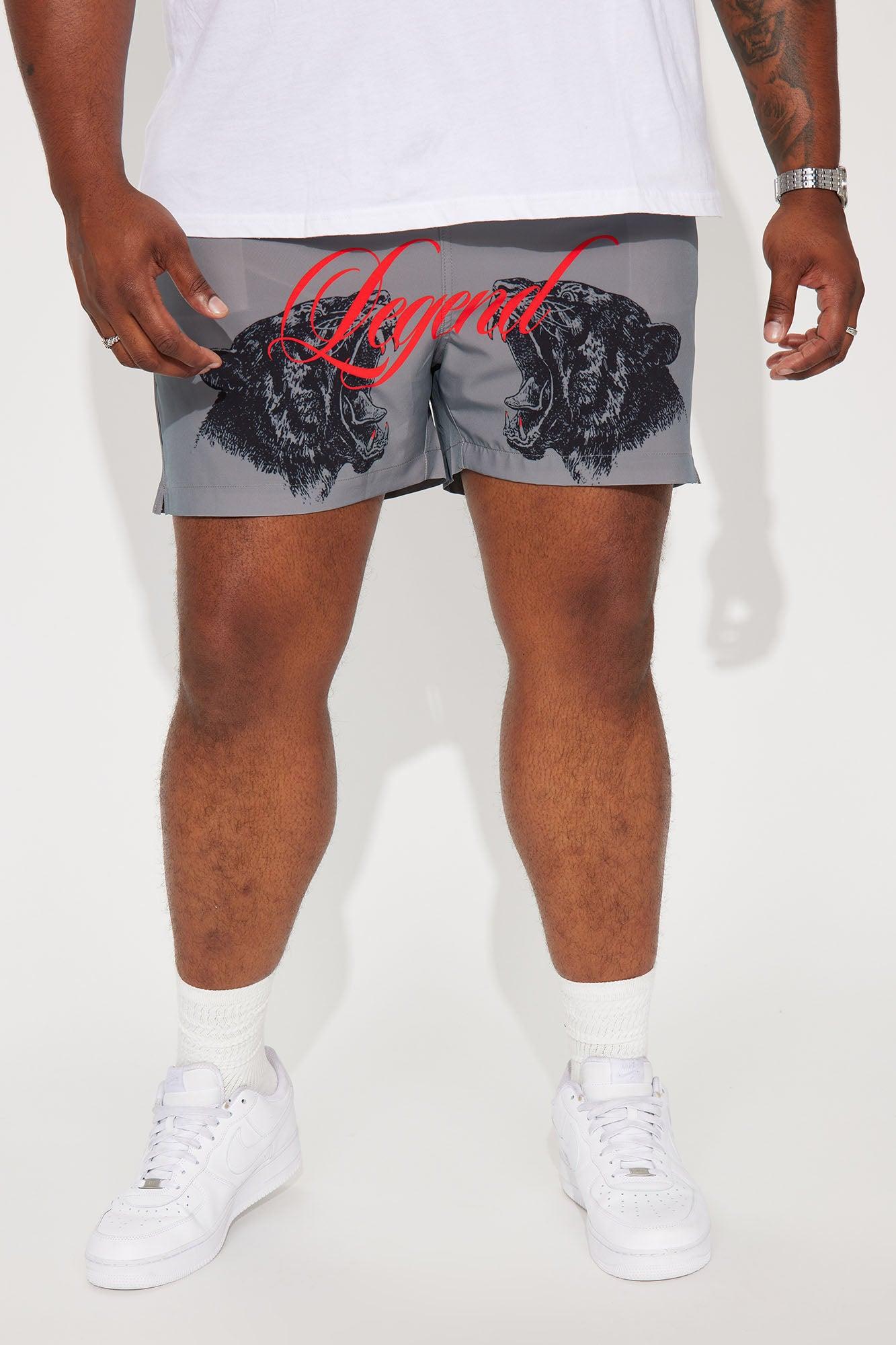 Legend Bite Swim Trunk - Grey Product Image