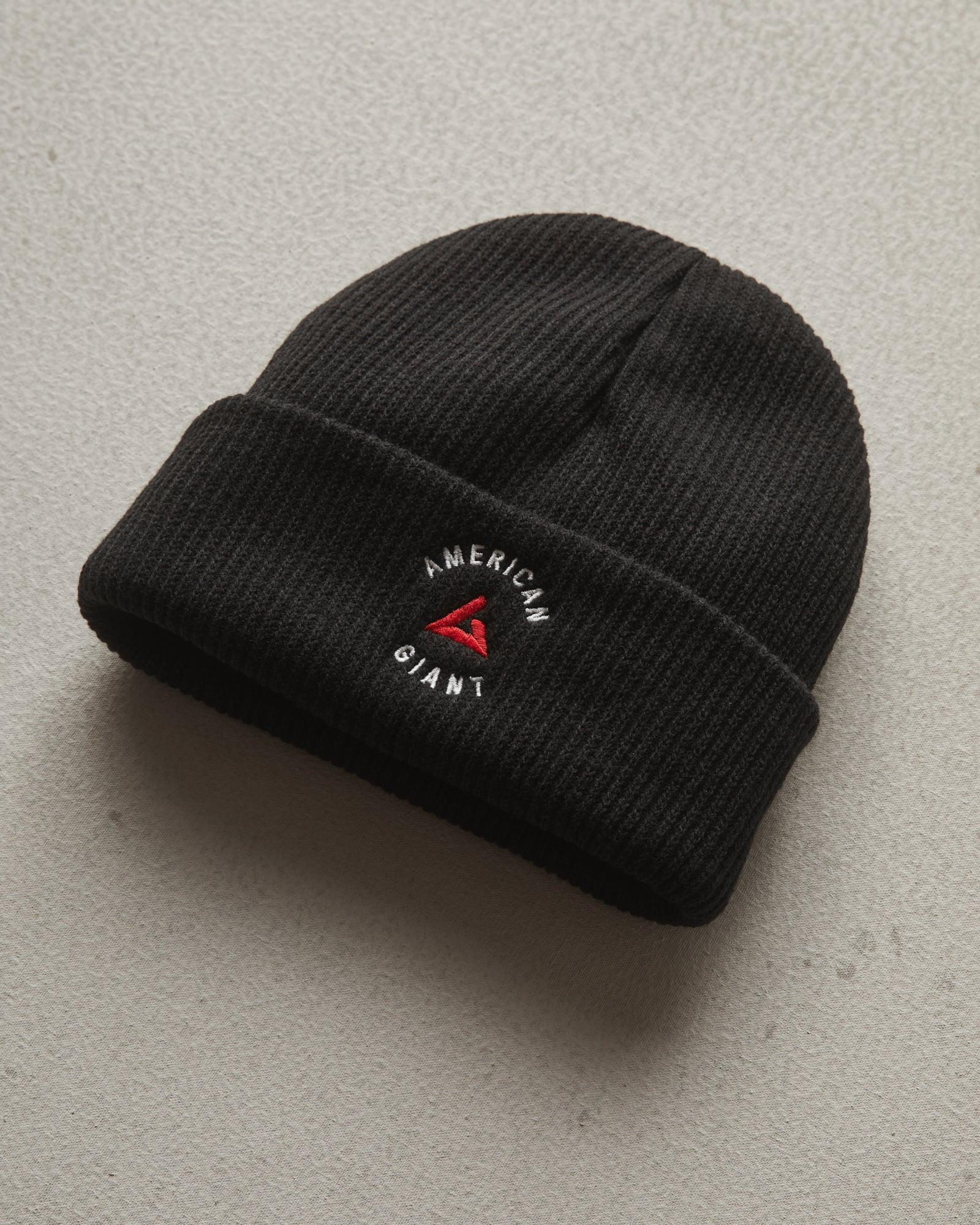 Embroidered Beanie - Black Product Image