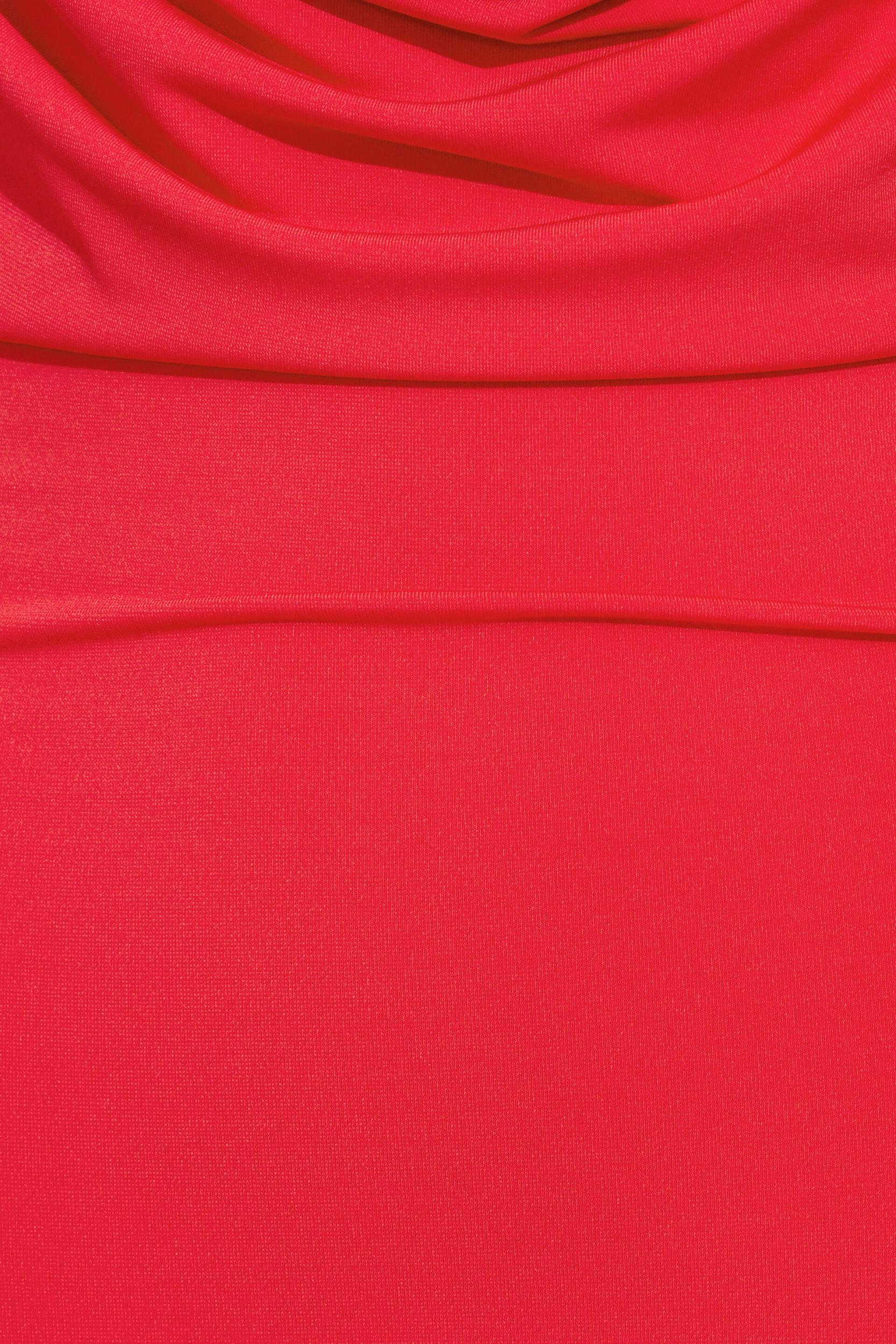 Deep Plunge Cowl Neck Mini Dress Product Image