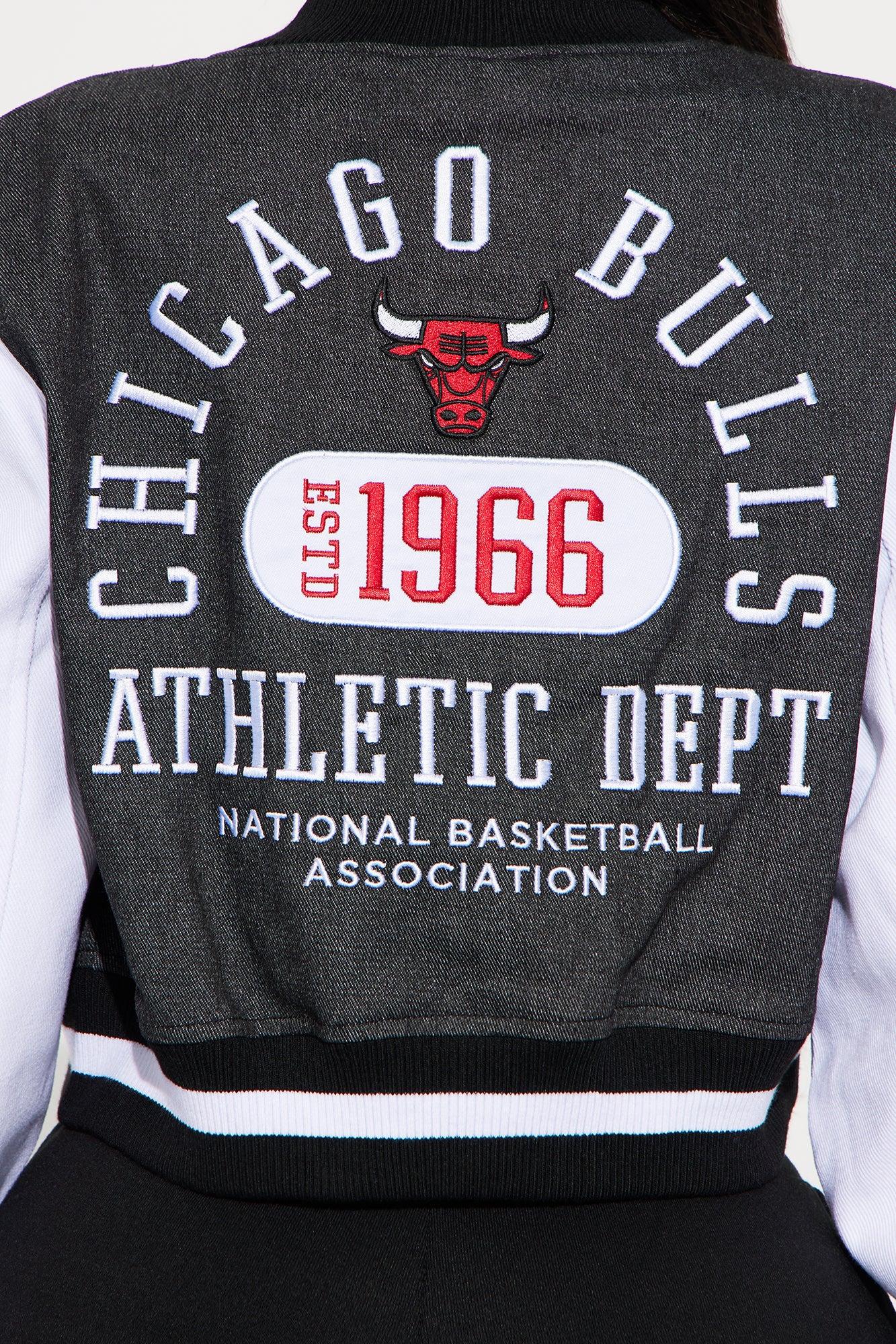Bulls Home Game Jacket - Black Wash Female Product Image