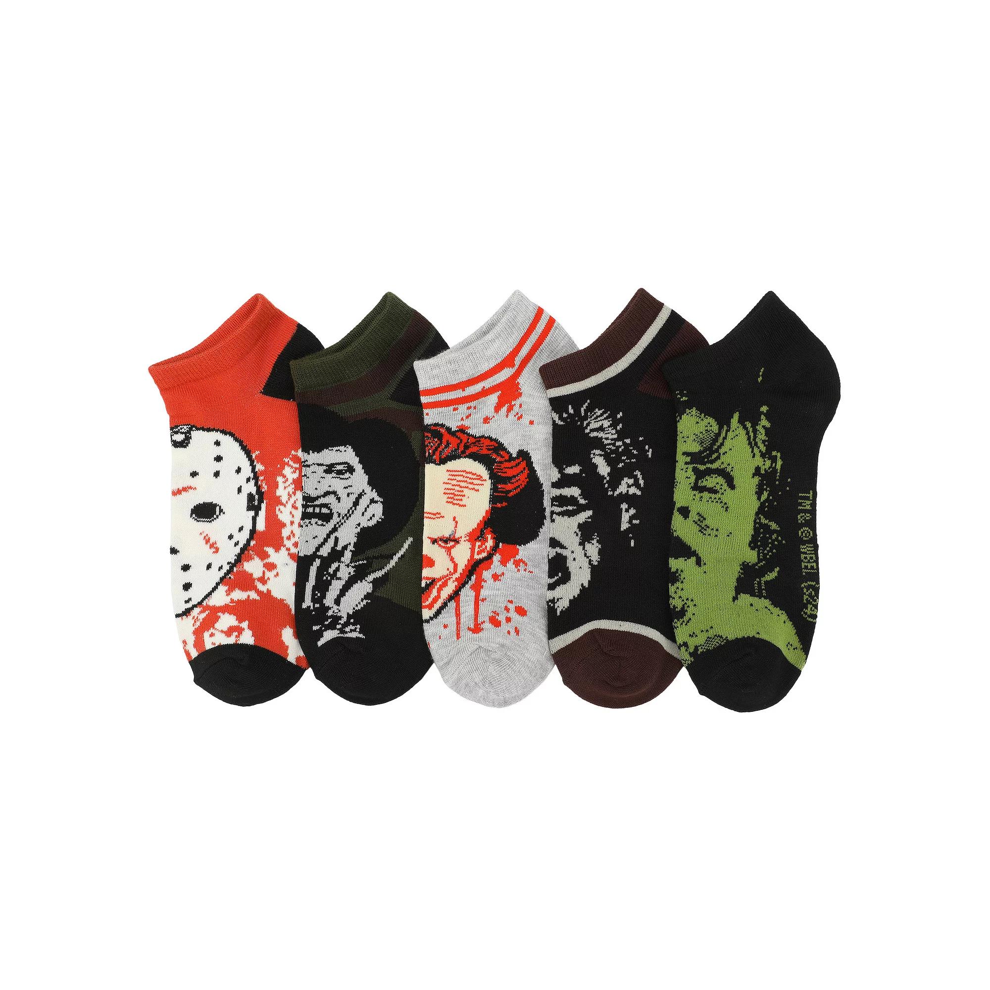 Women's Warner Brothers Horror Villains Ankle Socks 5-Pack, Size: 5-10, Wb Horror Product Image
