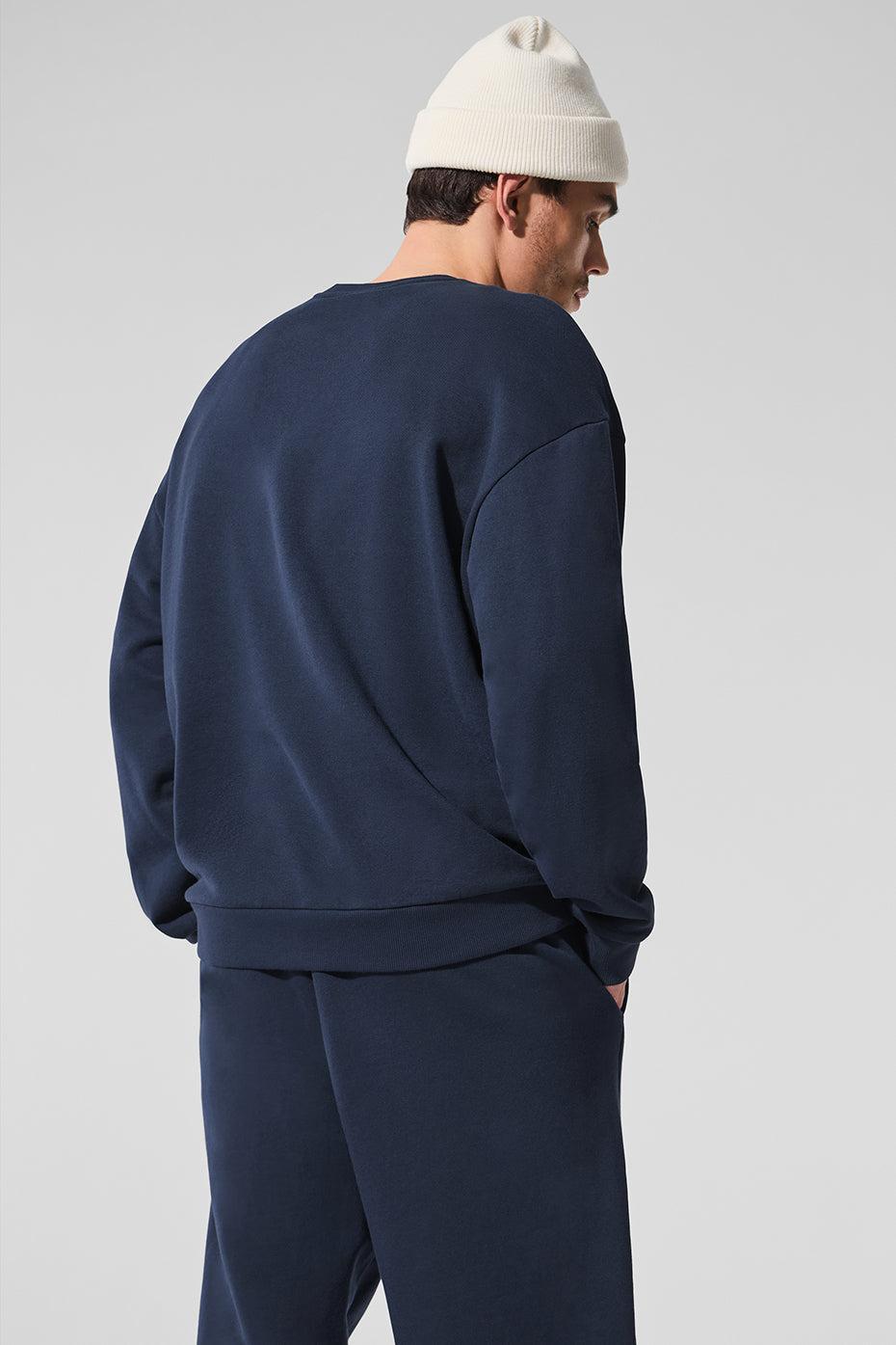 Chill Crew Neck Pullover - Navy Male Product Image