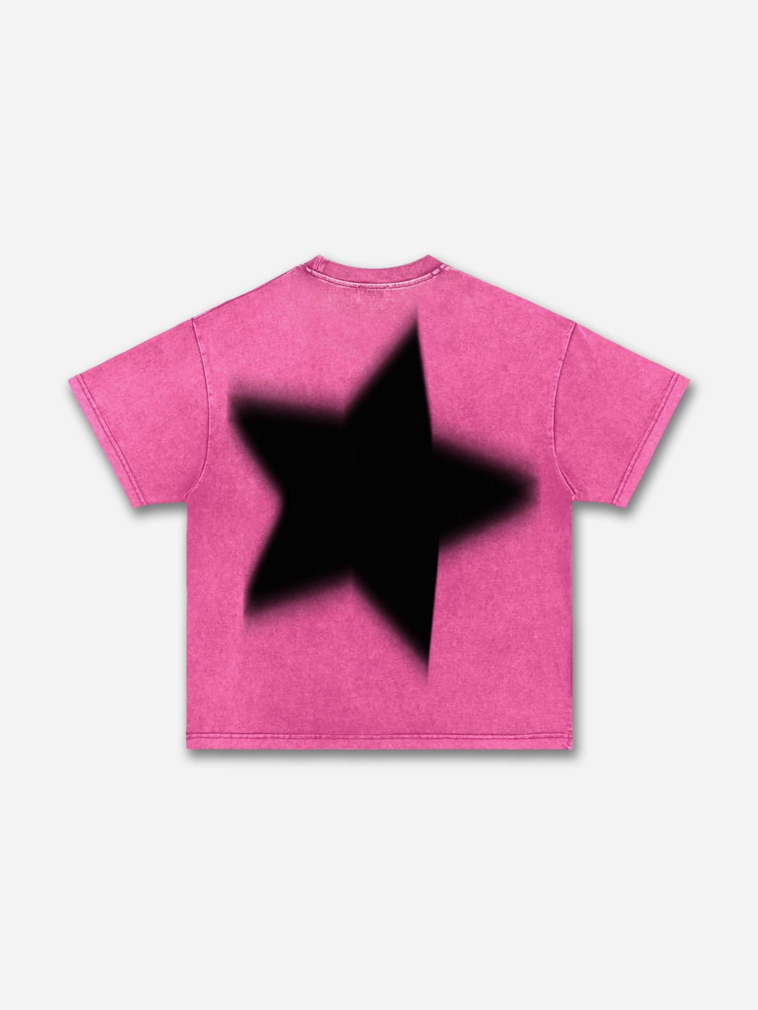 Virtual Shadow Vintage Graphic Cotton T-shirt Product Image