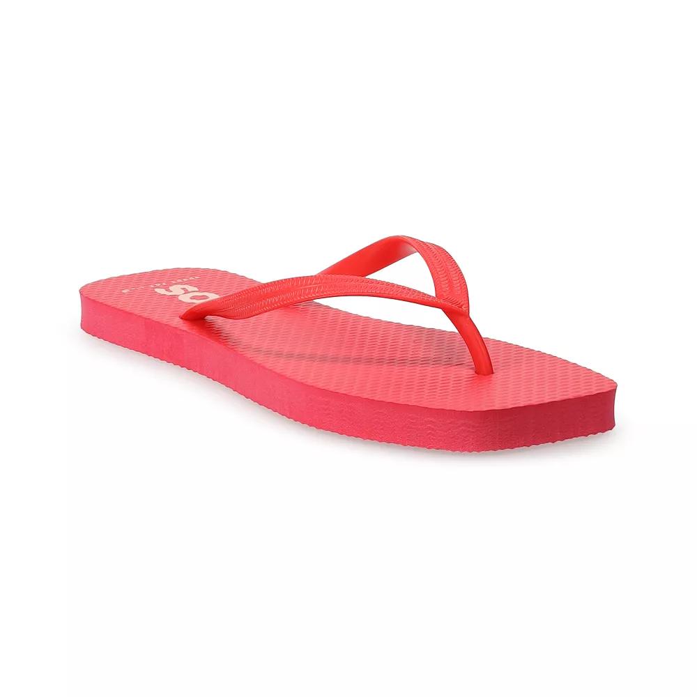 SO® Lanah Flip Flop Women's Sandals, Size: 6, Red Product Image