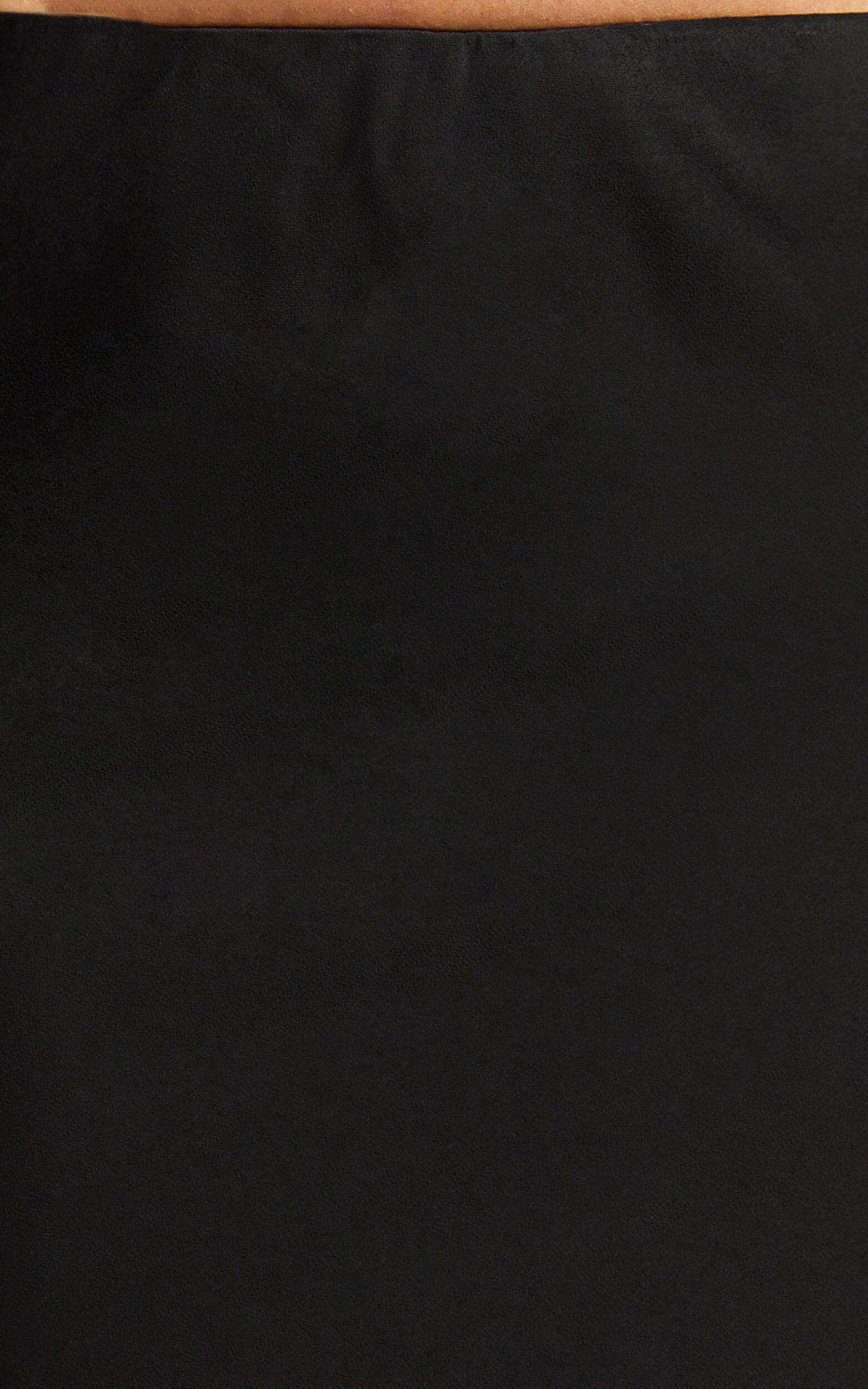 Augustine Maxi Skirt - Low Waisted Bias Cut Skirt in Black Product Image