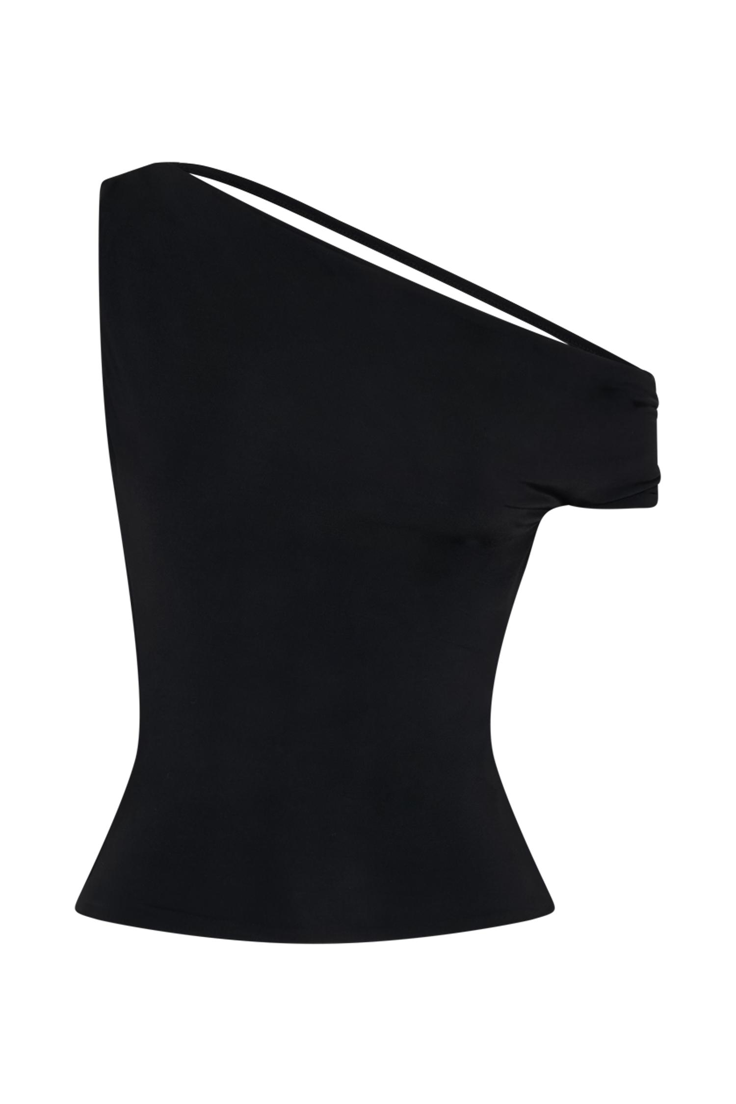 Kacey Slinky Off Shoulder Top - Black Product Image