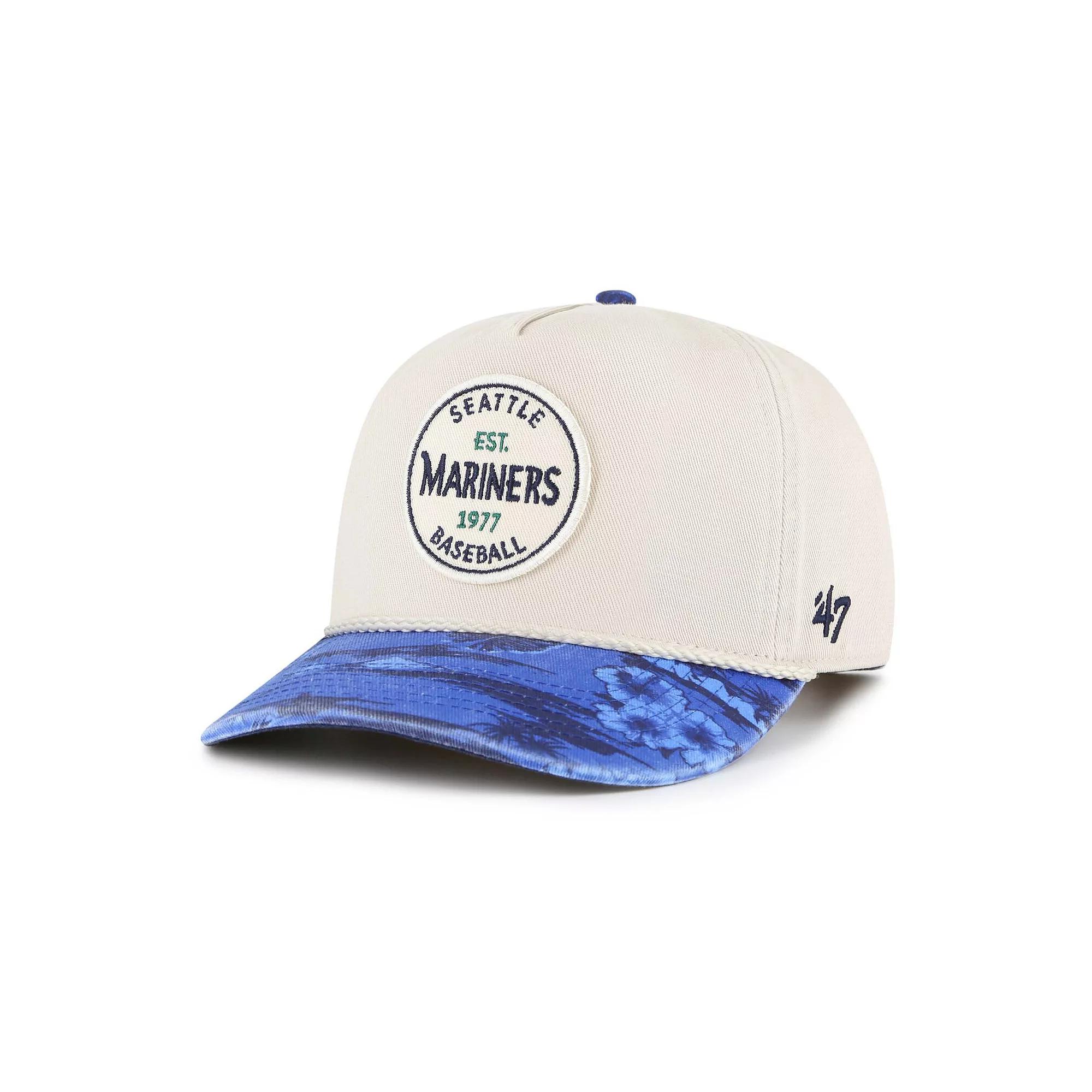 Men's '47 Cream/Navy Seattle Mariners Fiji Rope Hitch Adjustable Hat, Beige Product Image