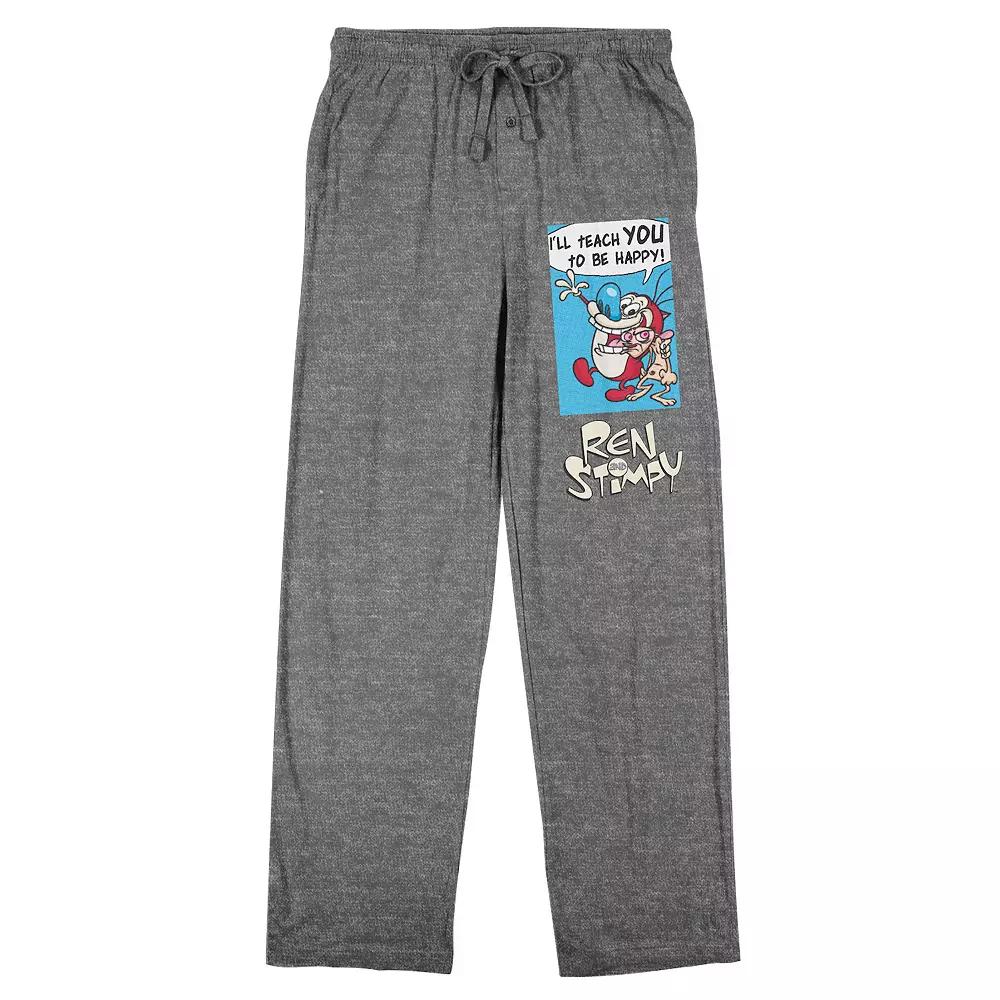 Men's Ren & Stimpy Sleep Pants, Size: XL, Gray Product Image