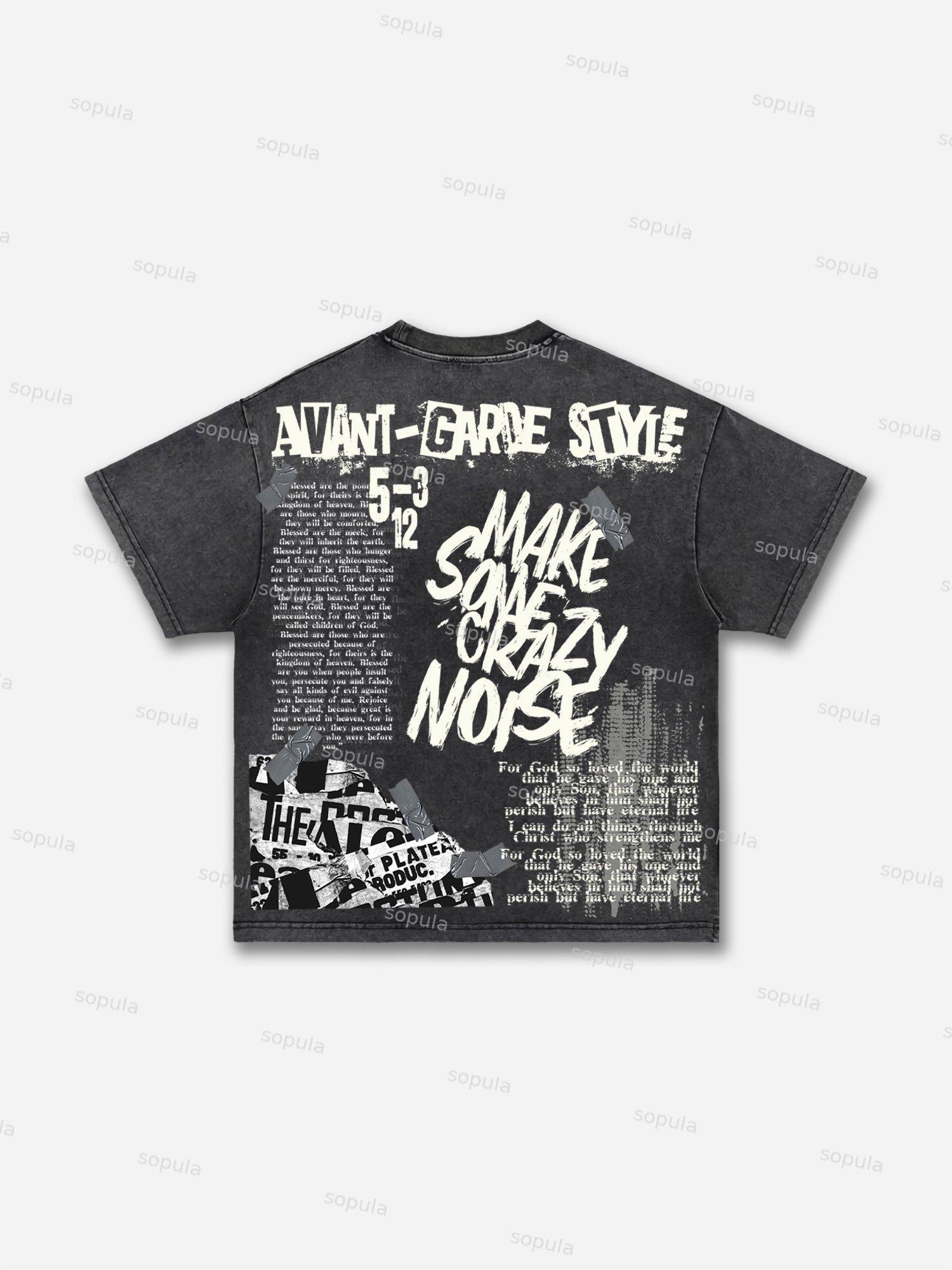 I Am Allergic To People! Men's Vintage Graphic Acid Wash T-shirt Product Image